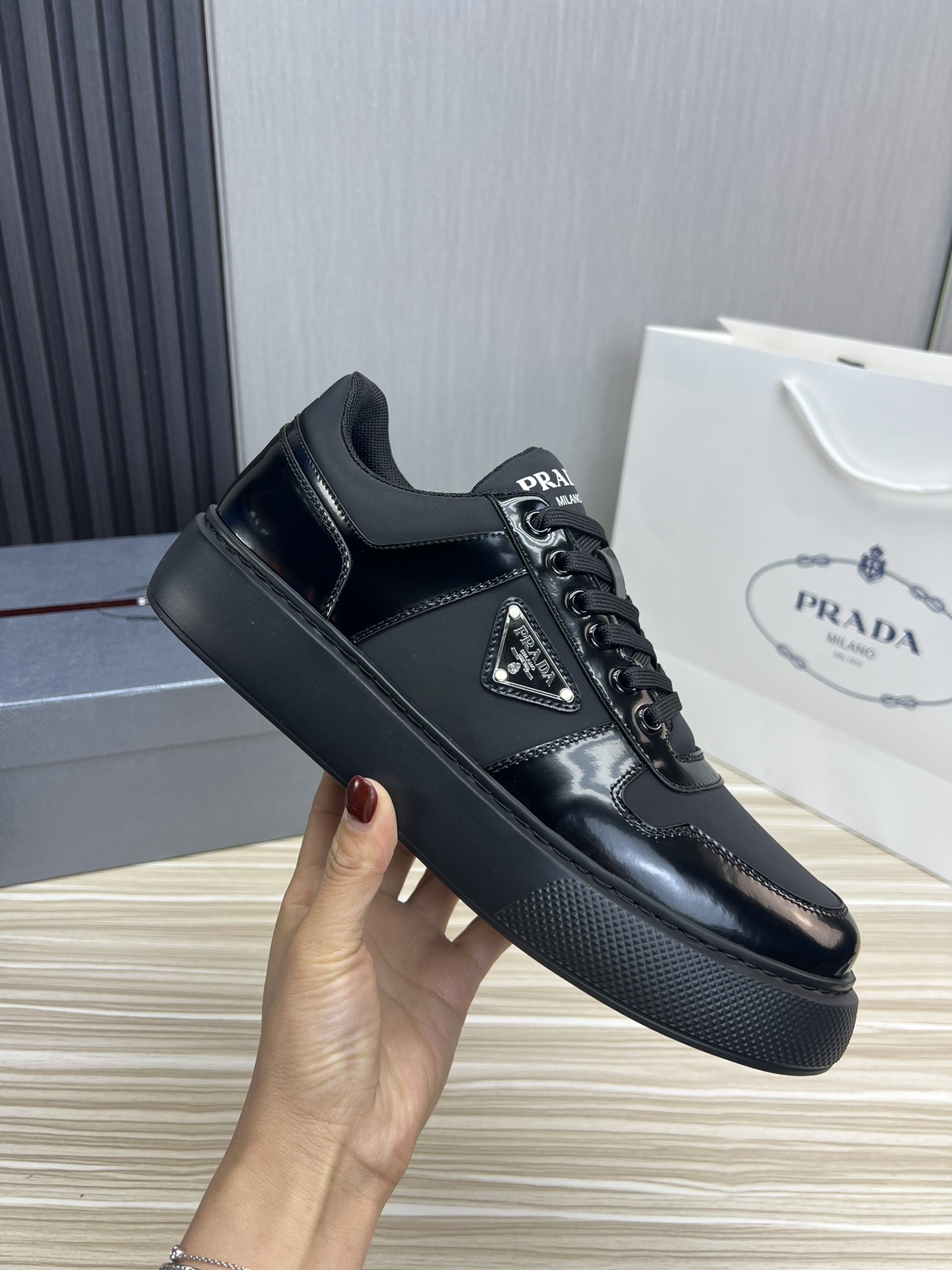 Prada Male Basic Shoes Mesh