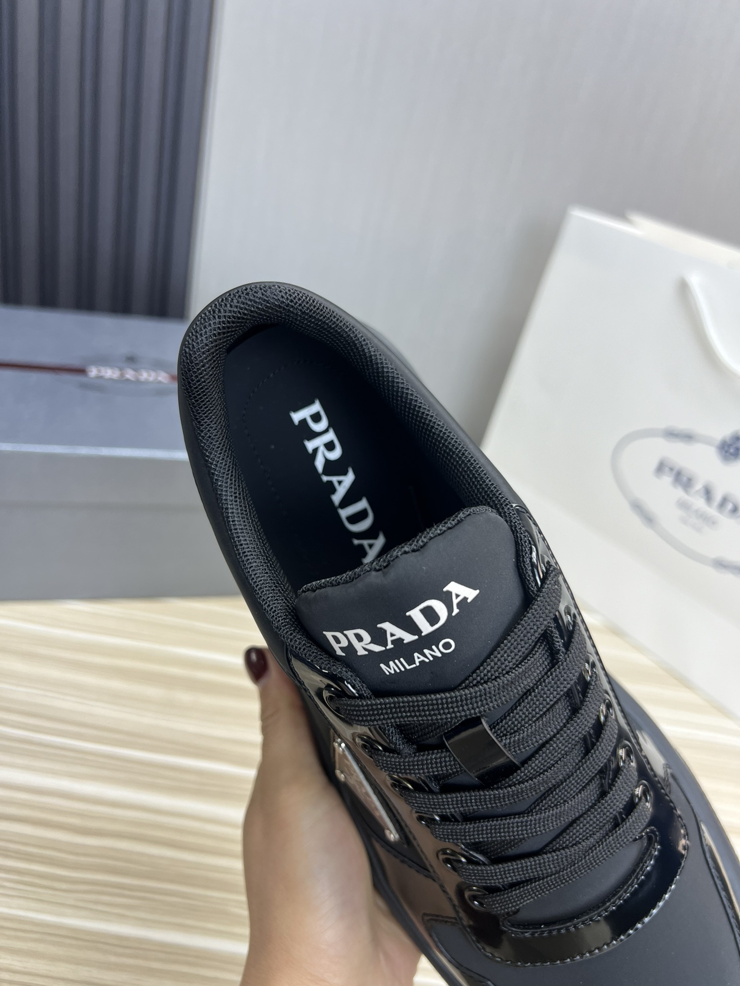 Prada Male Basic Shoes Mesh