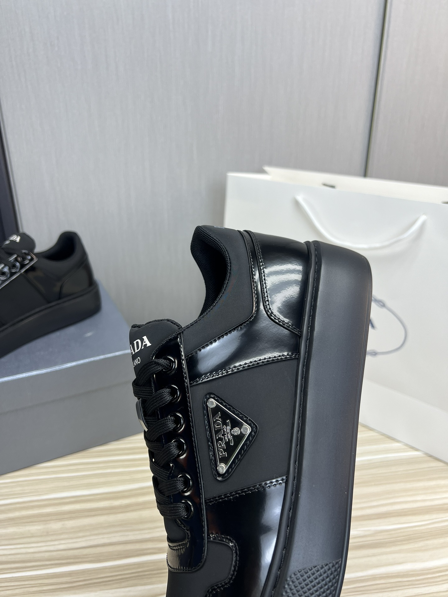 Prada Male Basic Shoes Mesh