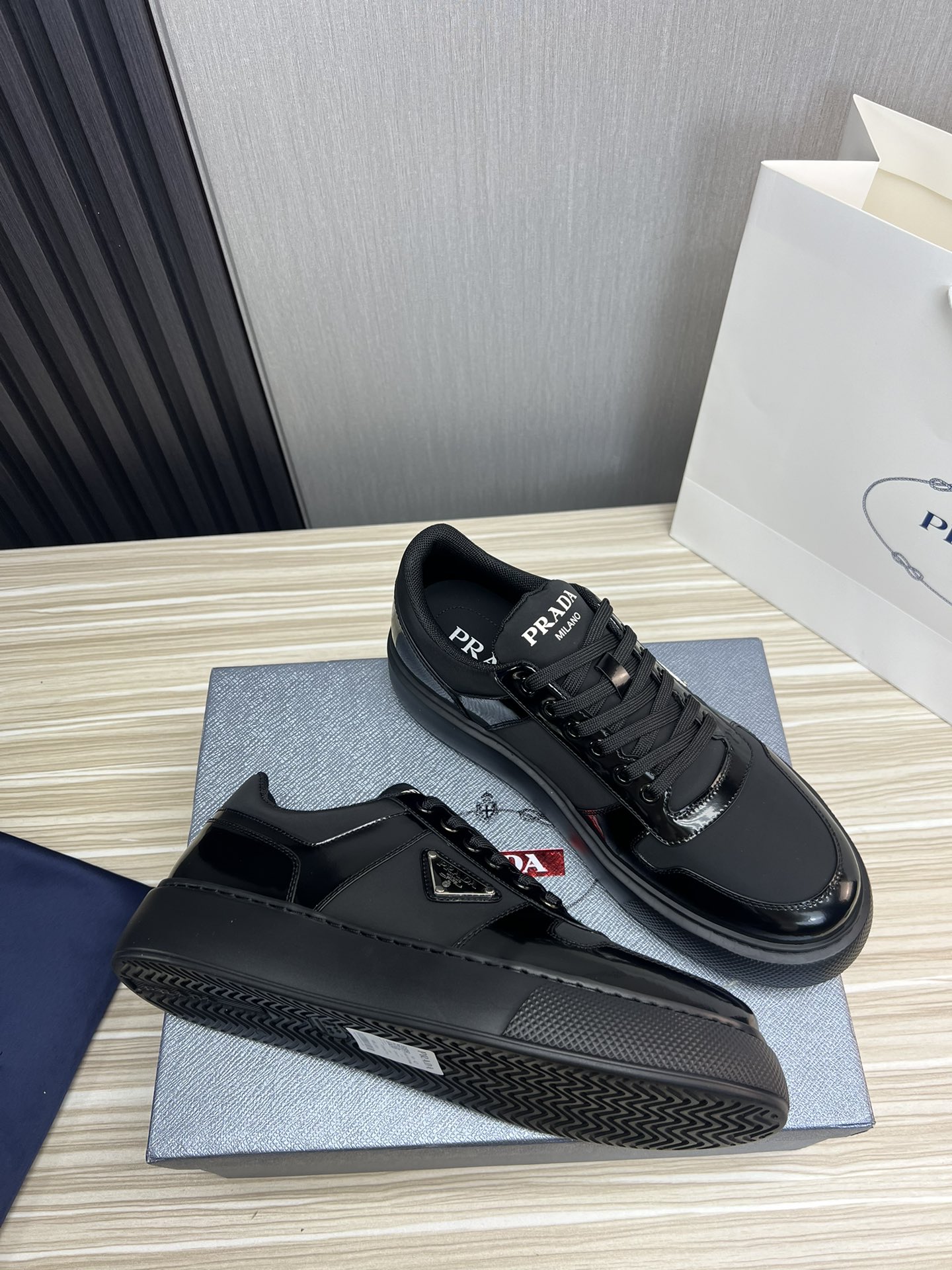Prada Male Basic Shoes Mesh