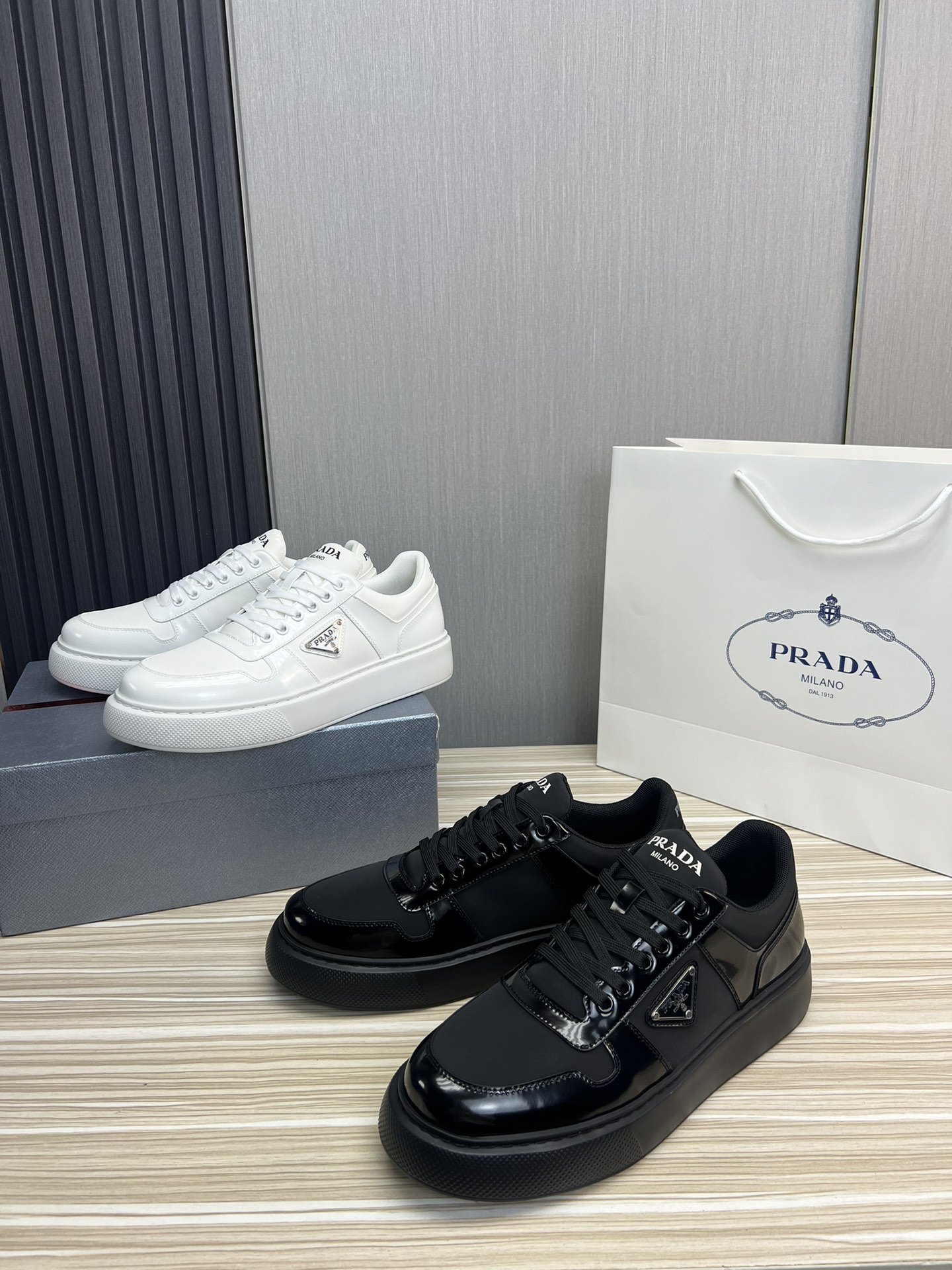 Prada Male Basic Shoes Mesh