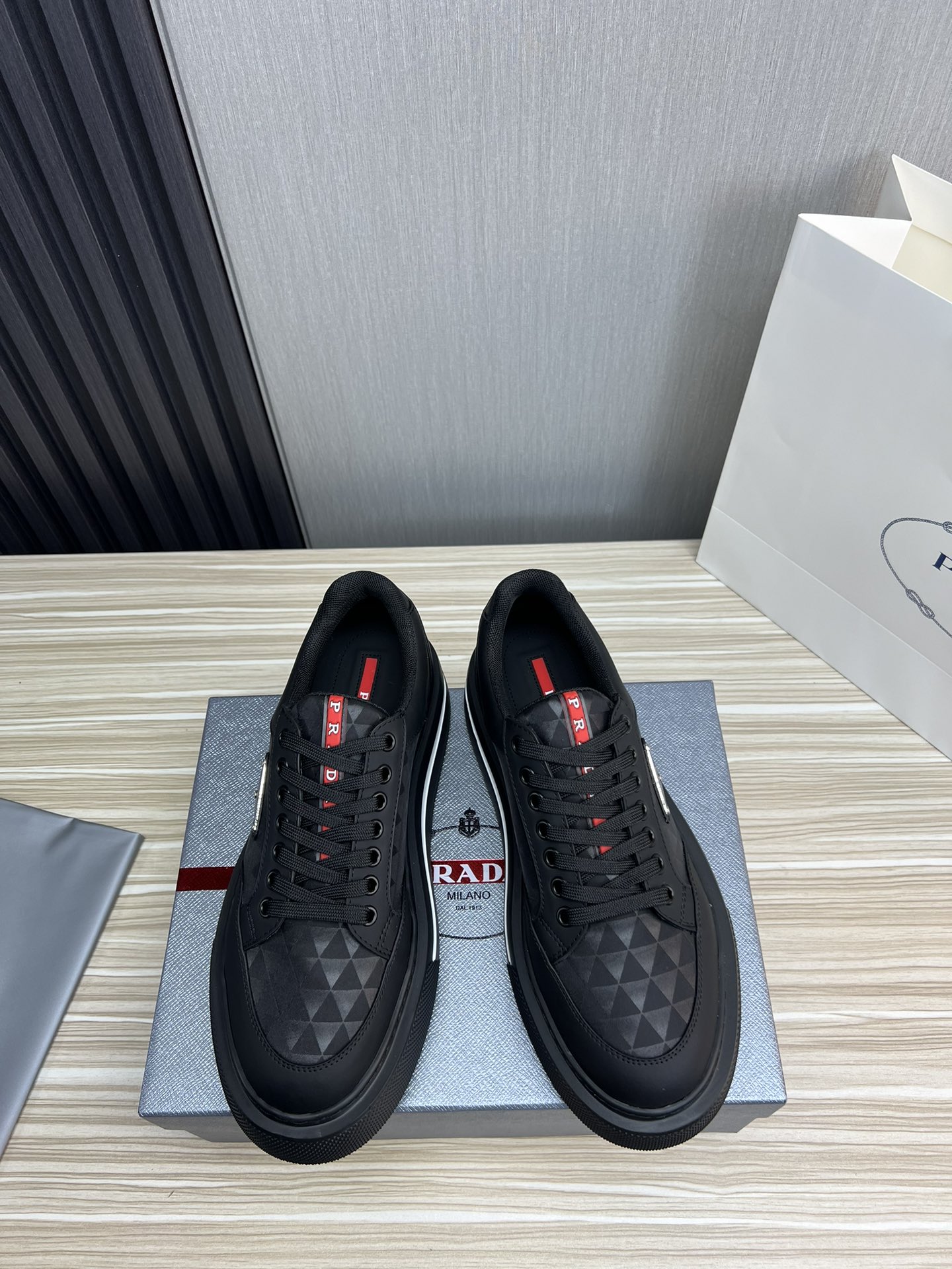 Prada Male Basic Shoes Mesh