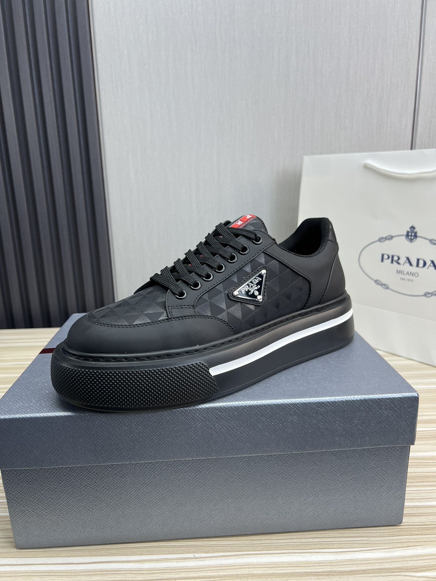 Prada Male Basic Shoes Mesh