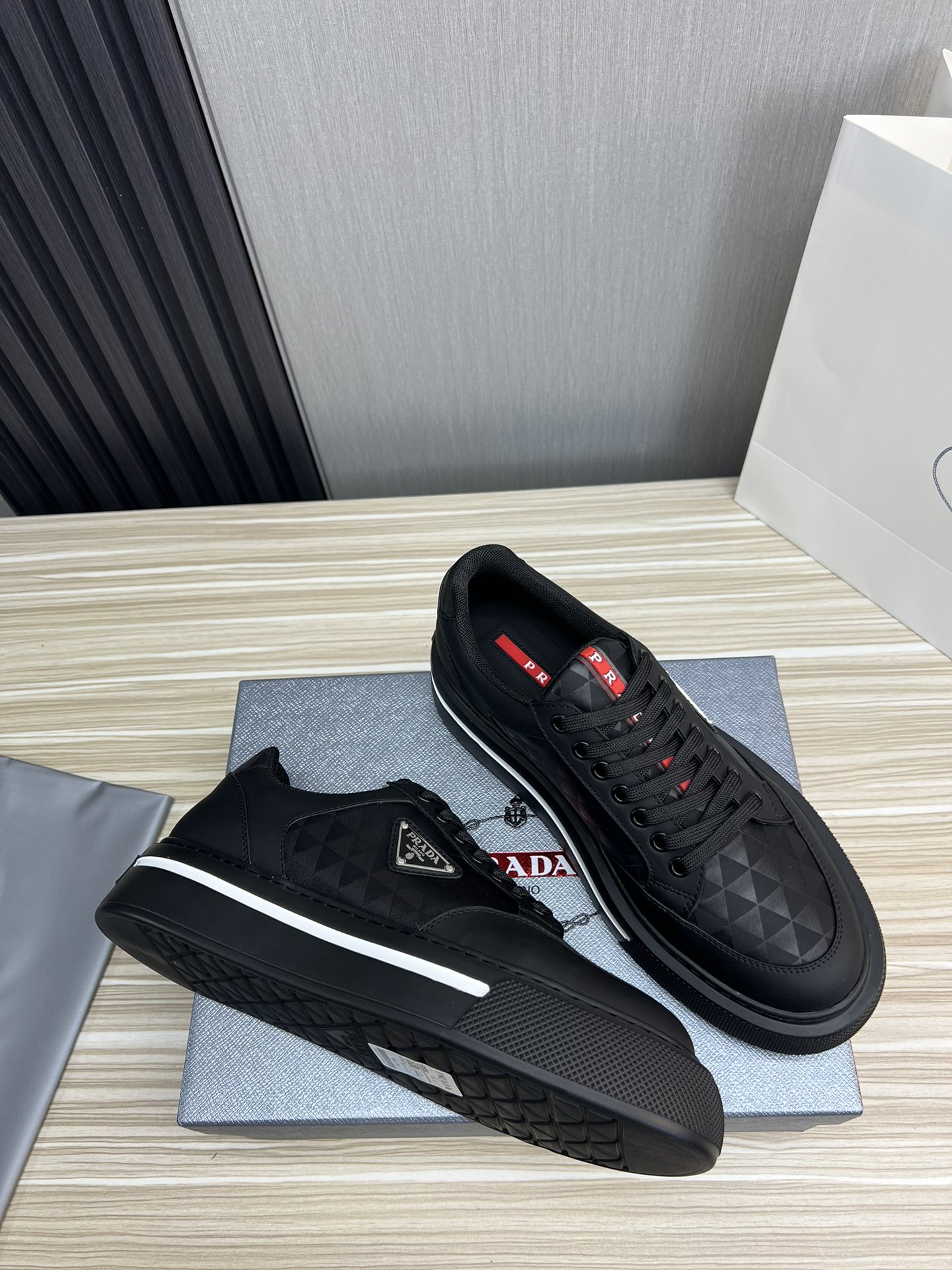 Prada Male Basic Shoes Mesh