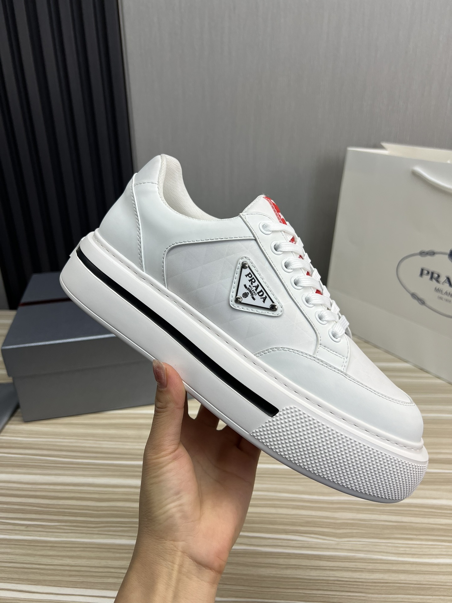 Prada Male Basic Shoes Mesh