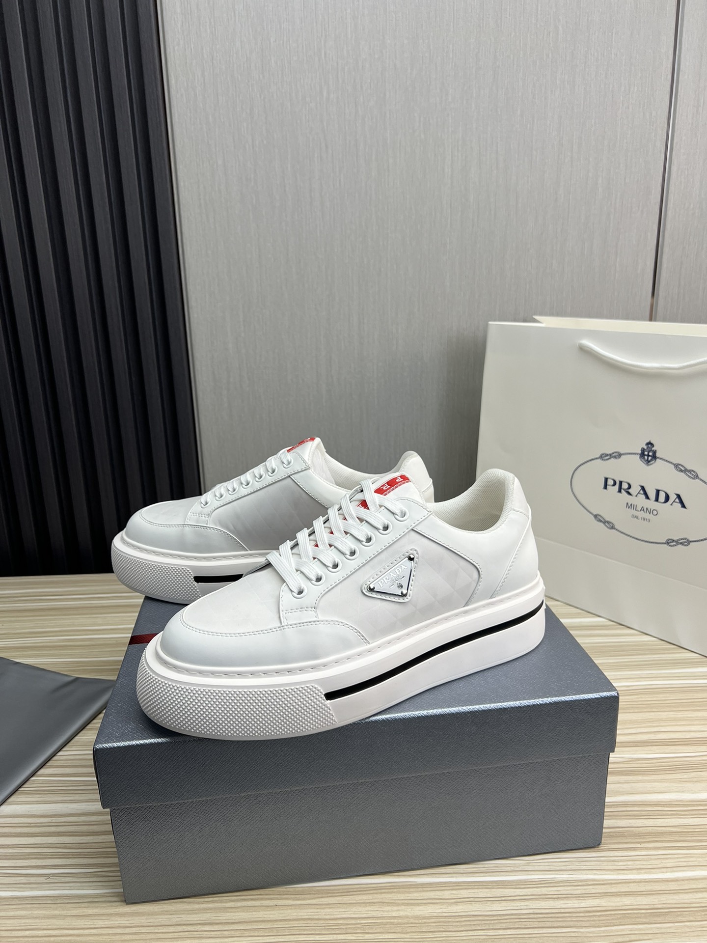 Prada Male Basic Shoes Mesh