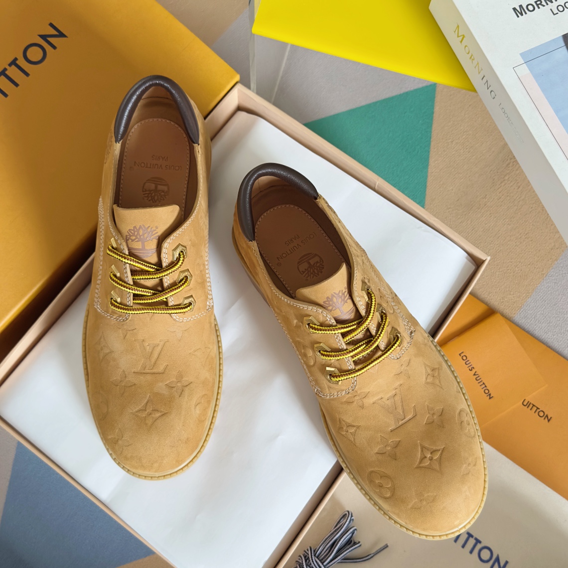 Louis Vuitton Timberland Male Boots Cow Leather Waterproof M-l-s