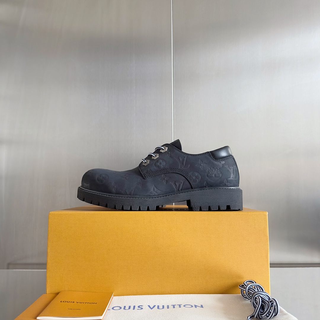 Louis Vuitton Timberland Male Boots Cow Leather Waterproof M-l-s