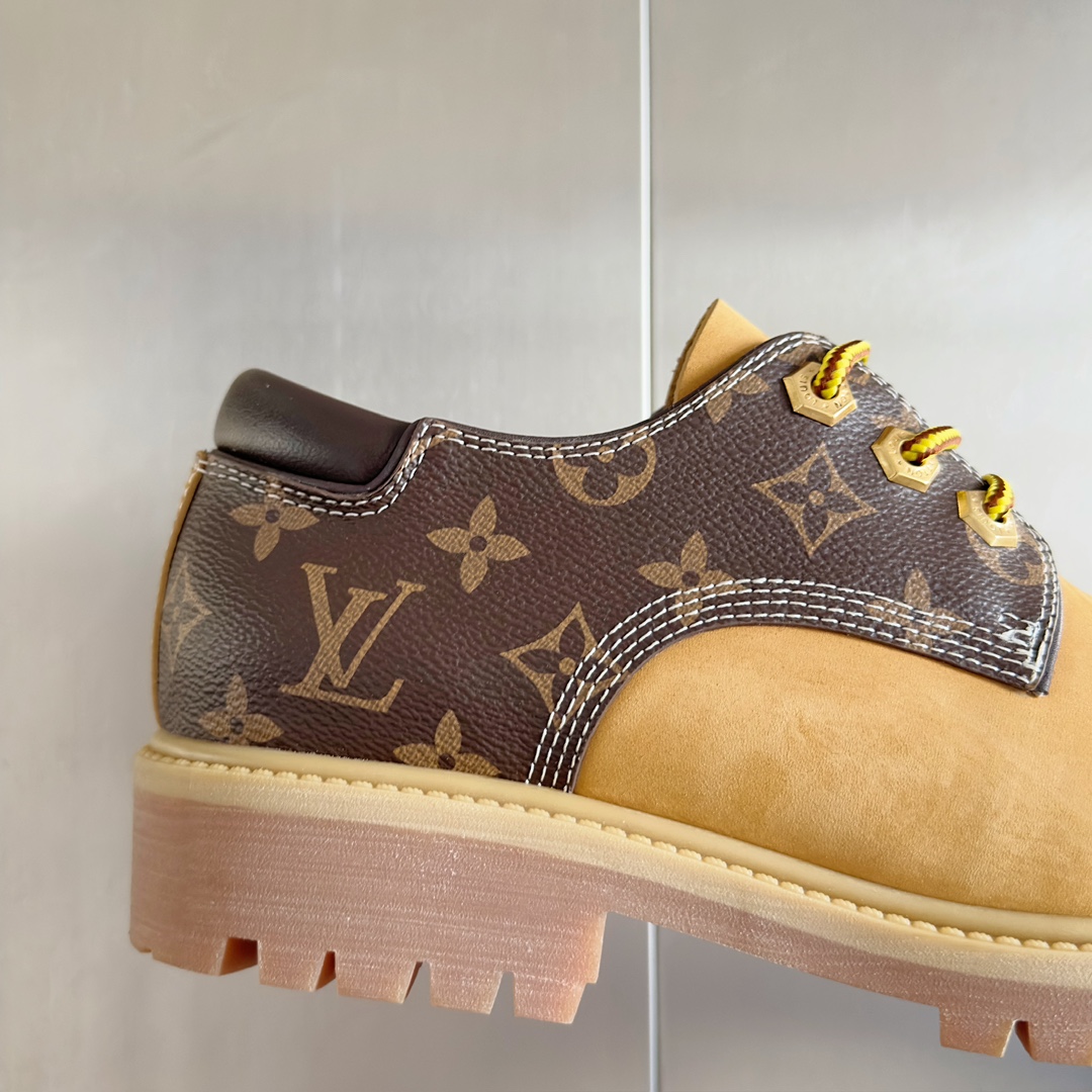 Louis Vuitton Timberland Male Boots Cow Leather Waterproof M-l-s