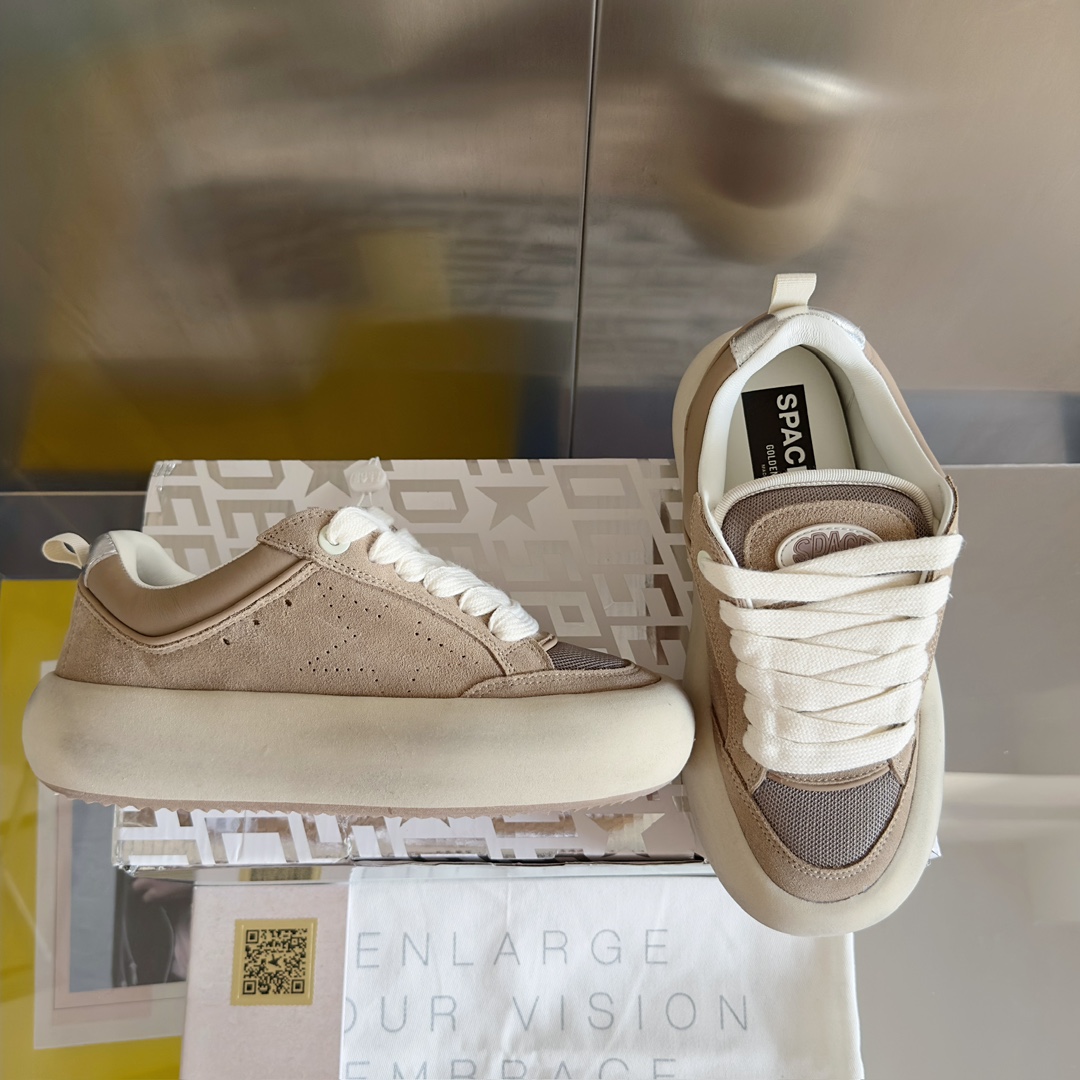 Golden Goose Male Board Shoes Black Breathable M-s