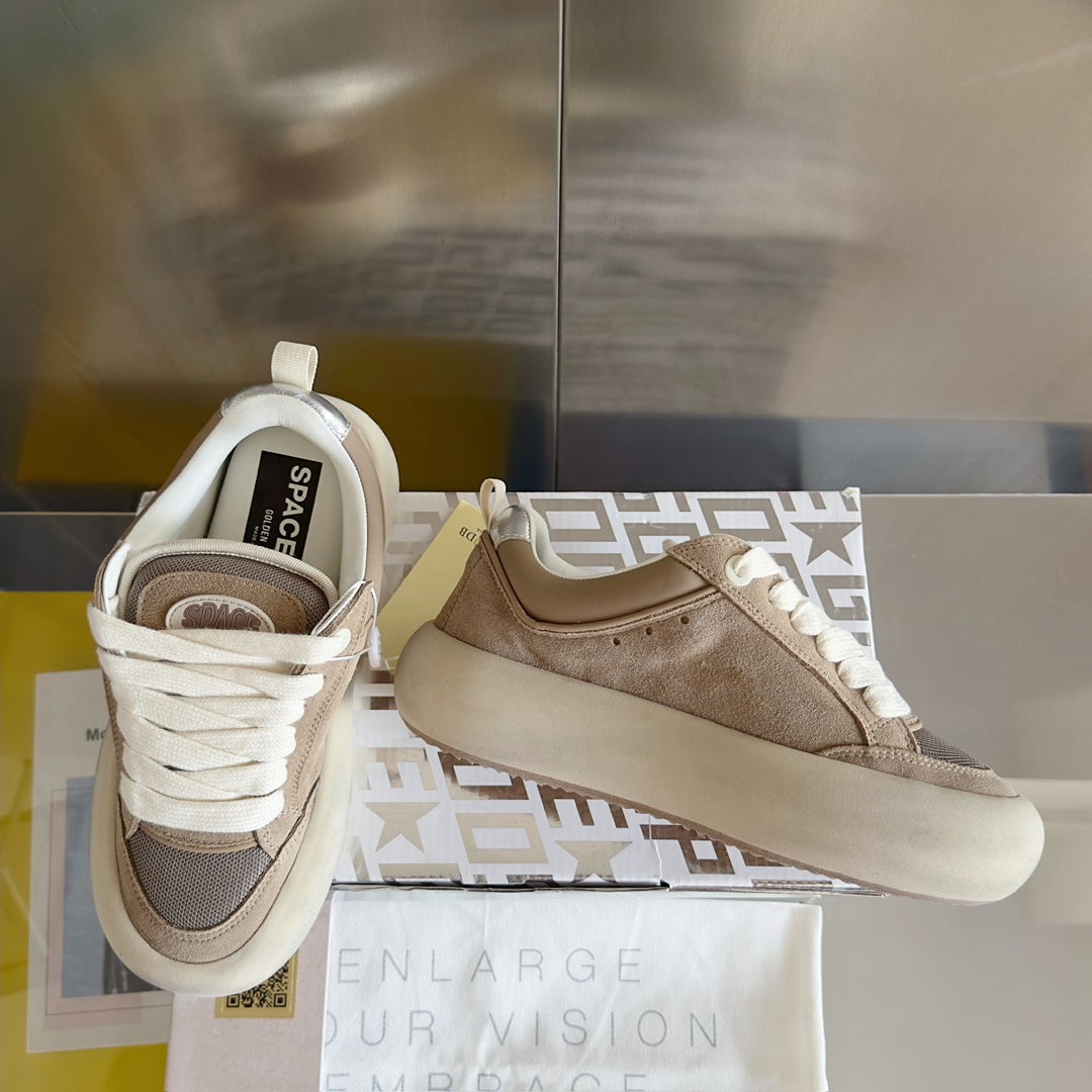 Golden Goose Male Board Shoes Black Breathable M-s