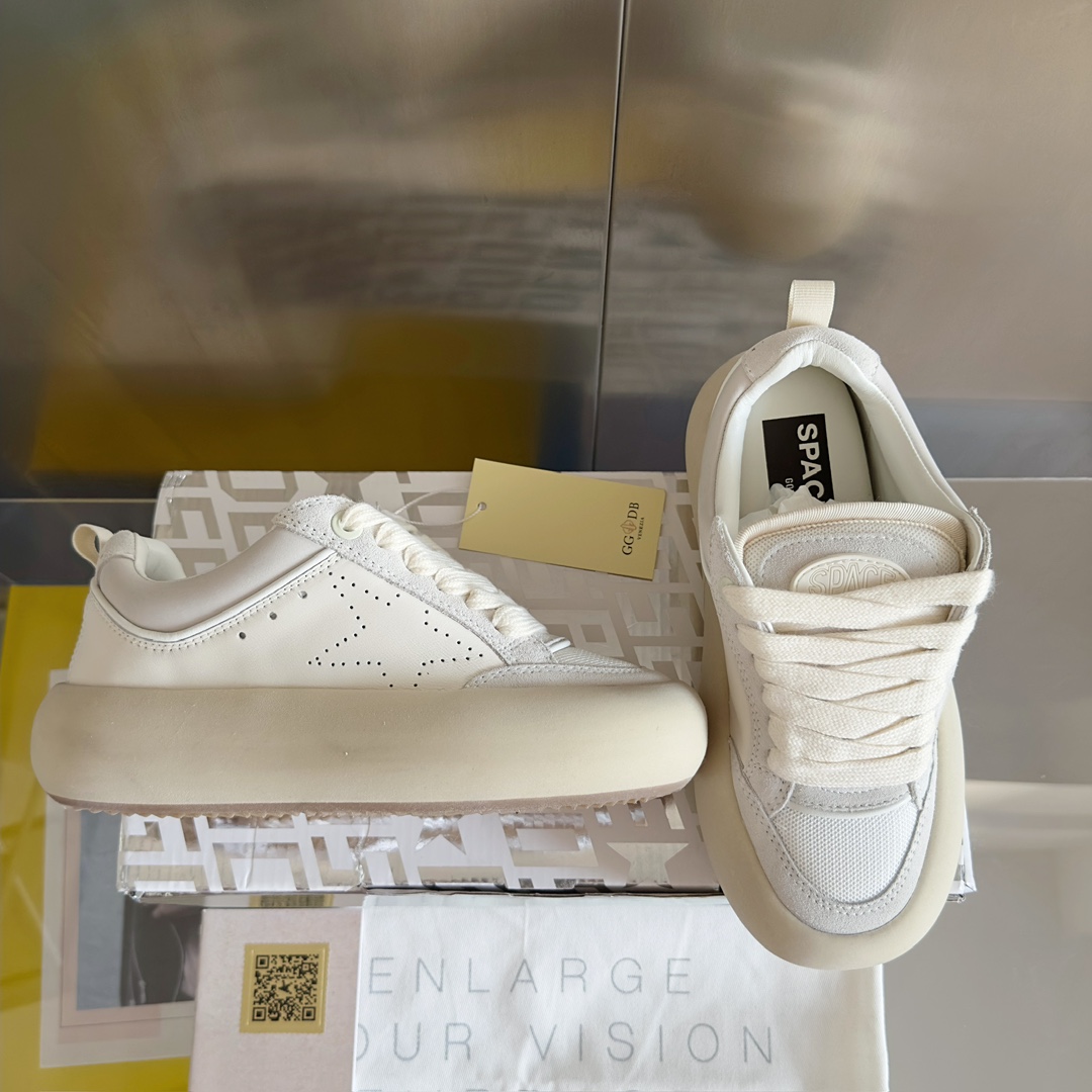 Golden Goose Male Board Shoes Black Breathable M-s