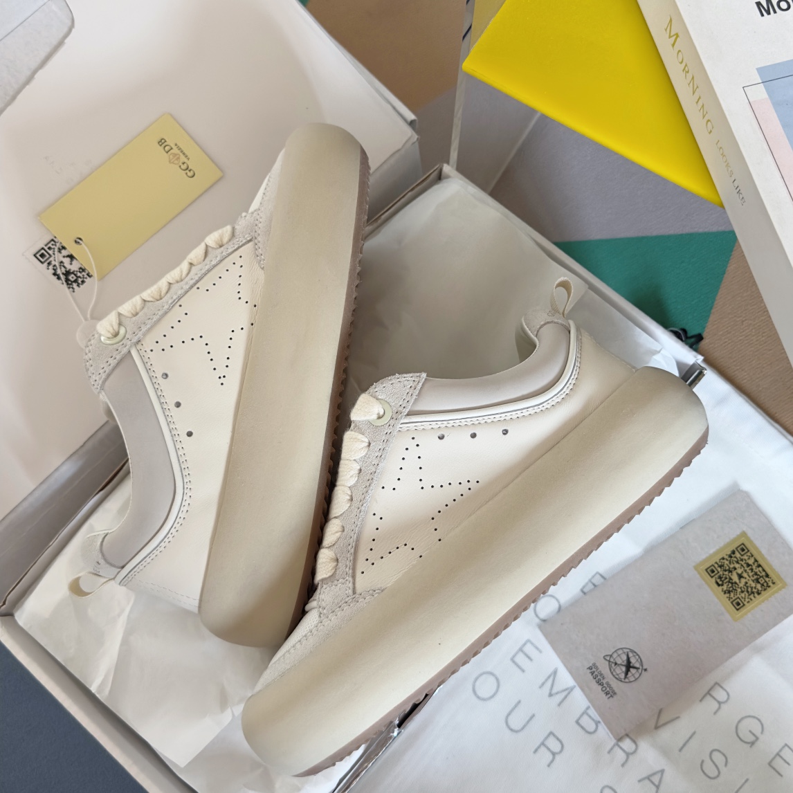 Golden Goose Male Board Shoes Black Breathable M-s