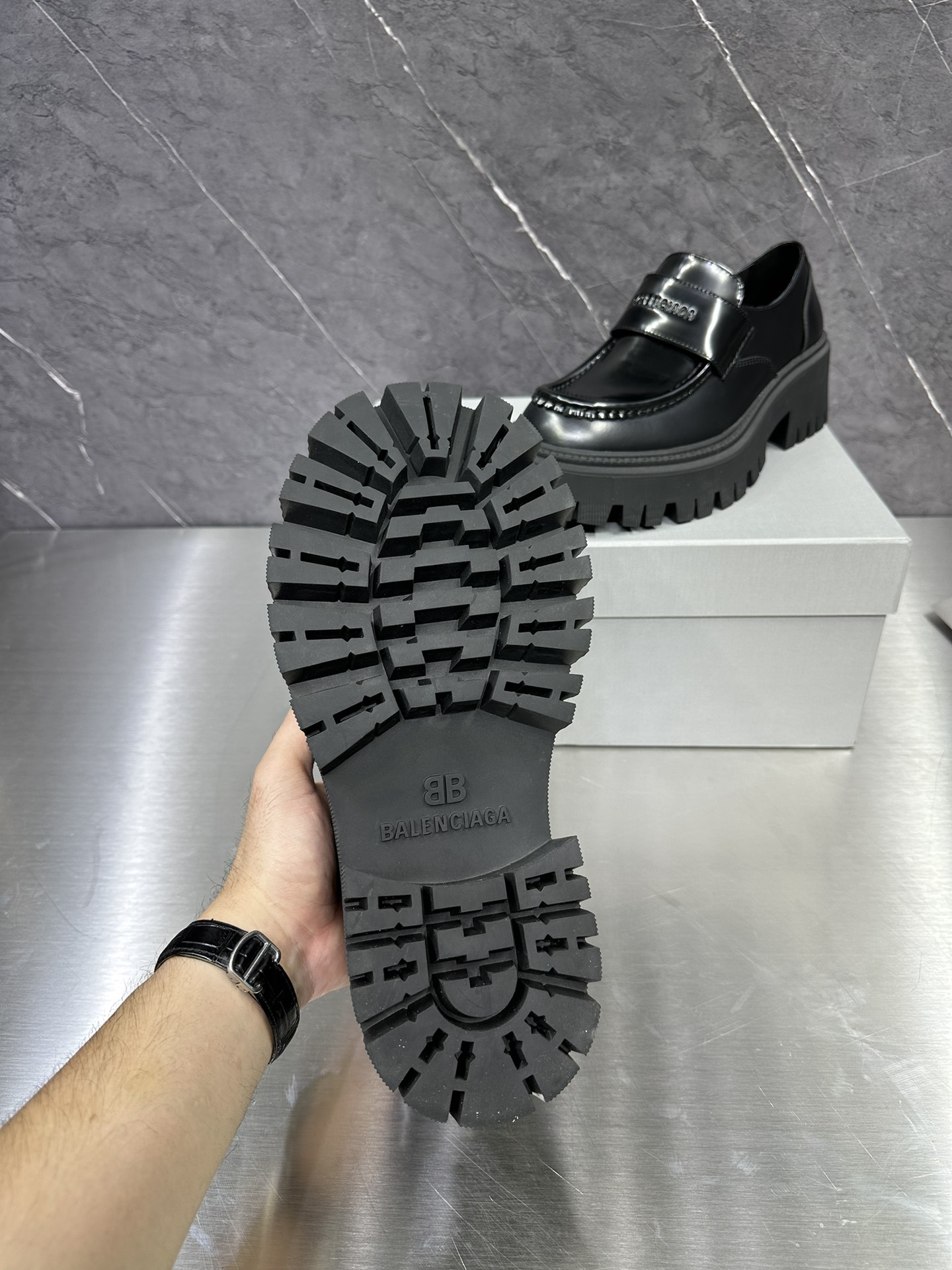 Balenciaga Loafers Cow Leather M-l