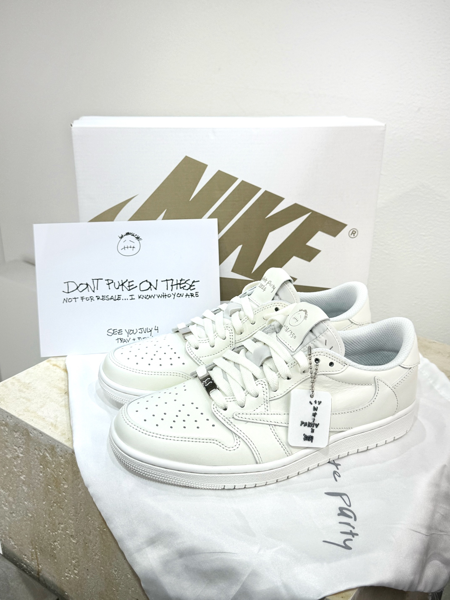 Jordan Nike Male Leather Shoes Cow Leather White M-l-s