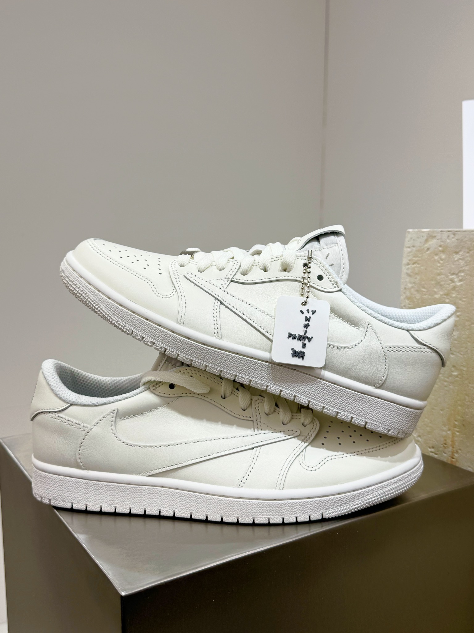 Jordan Nike Male Leather Shoes Cow Leather White M-l-s