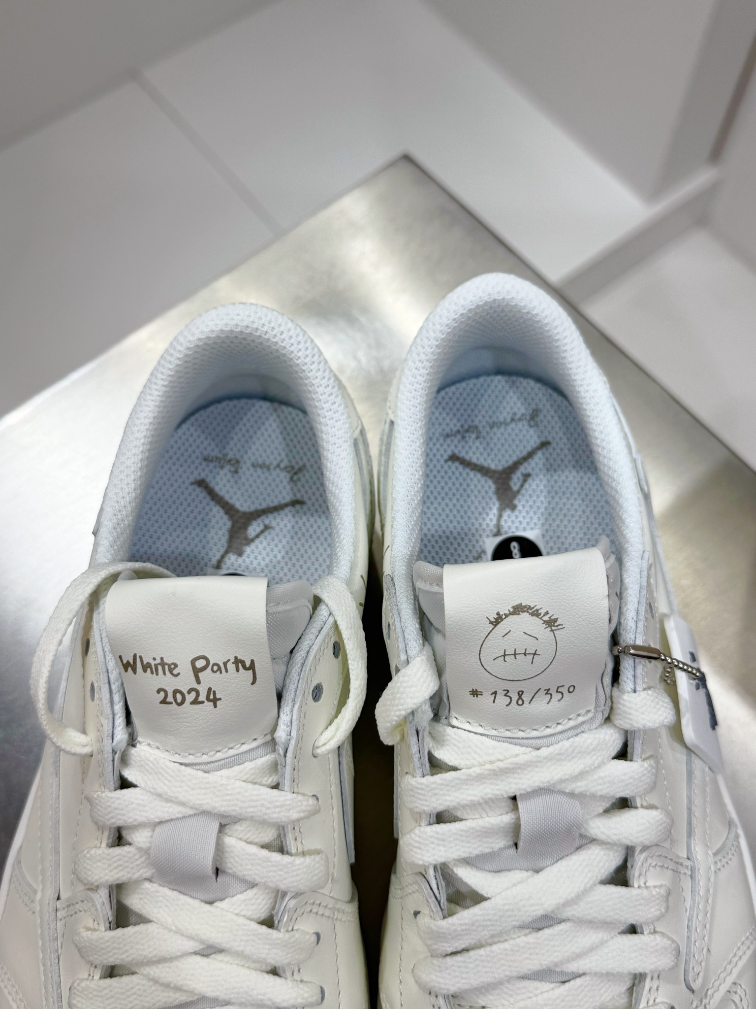 Jordan Nike Male Leather Shoes Cow Leather White M-l-s