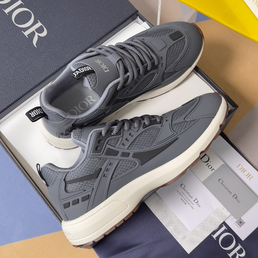 Dior Male Sneakers Gray Breathable M-l-s