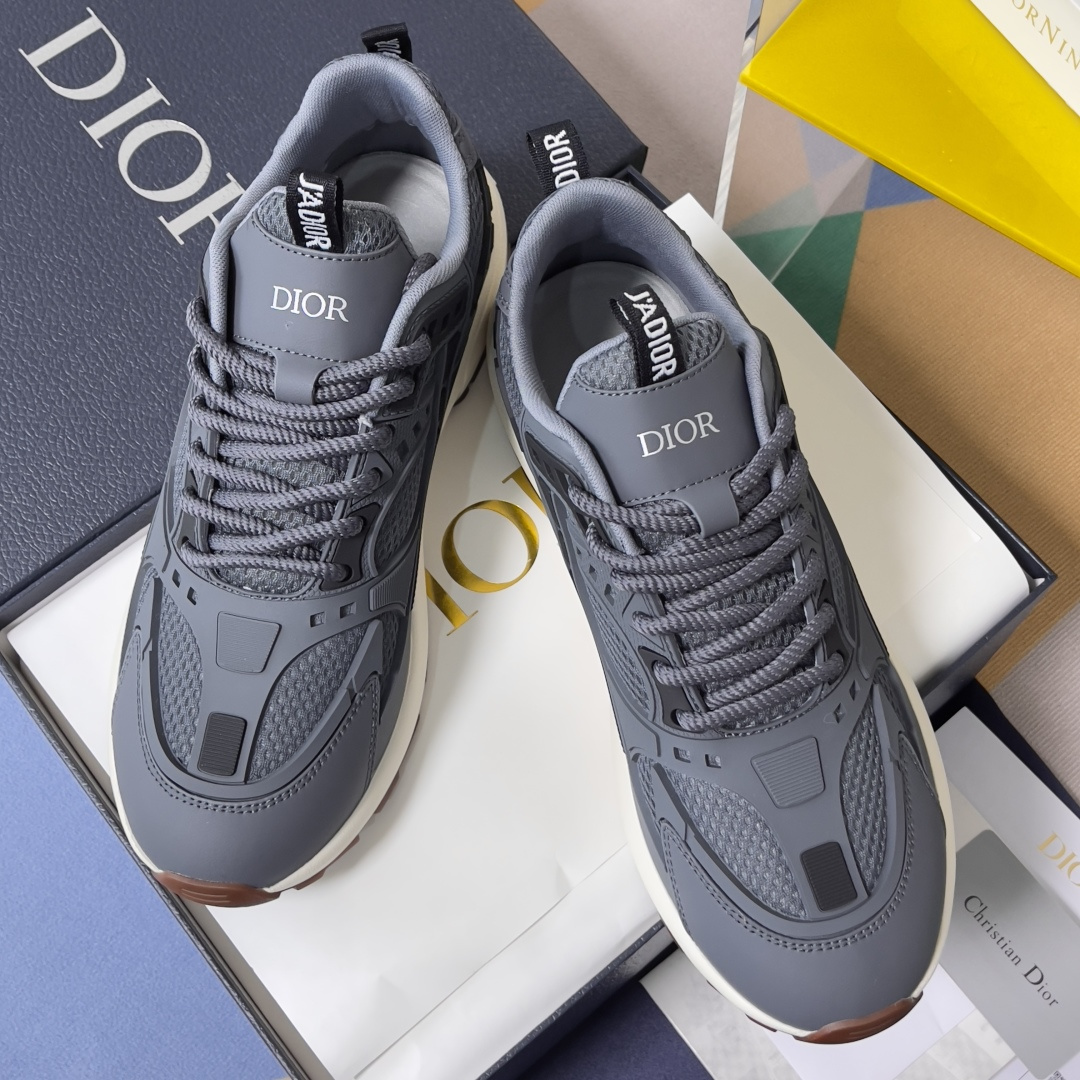 Dior Male Sneakers Gray Breathable M-l-s