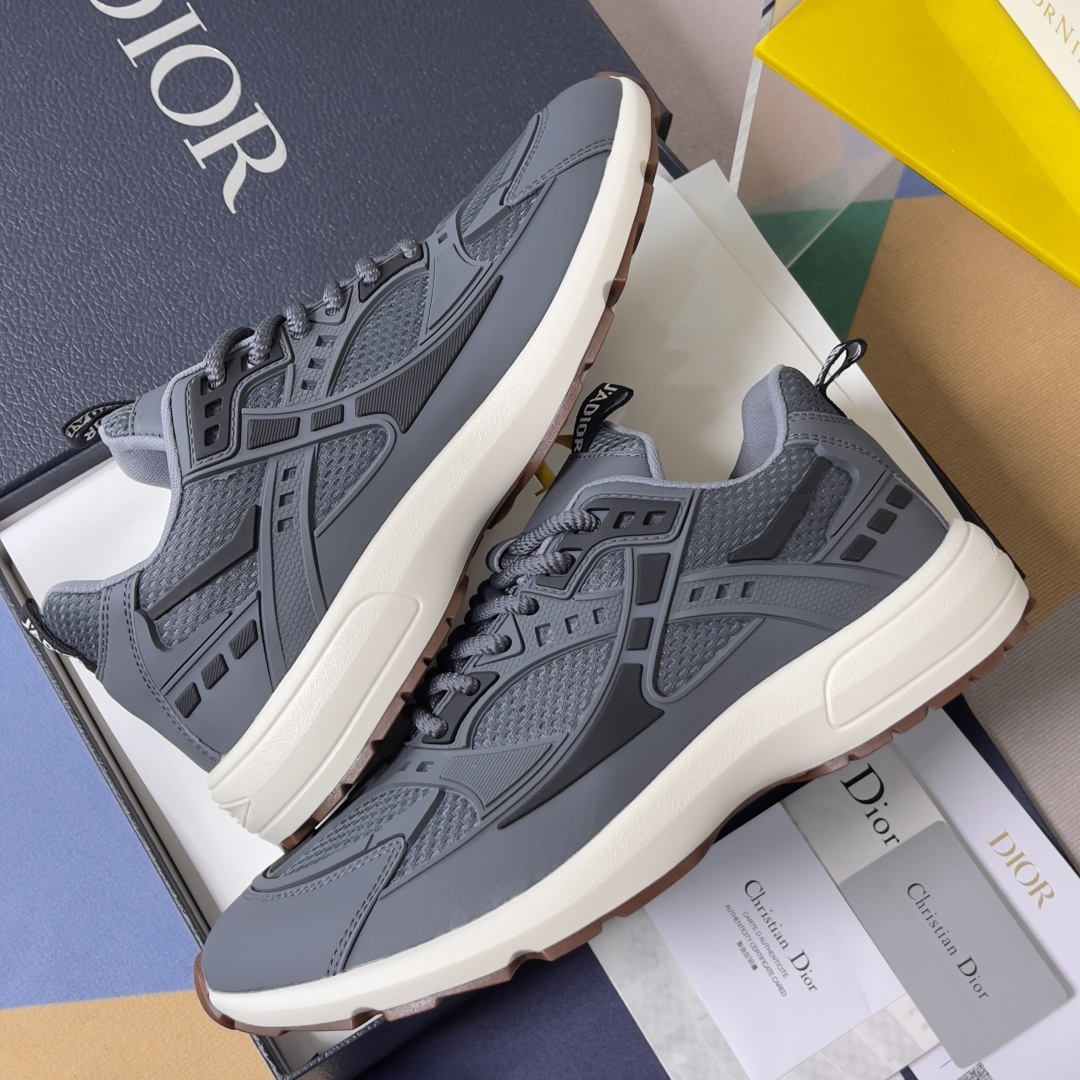 Dior Male Sneakers Gray Breathable M-l-s