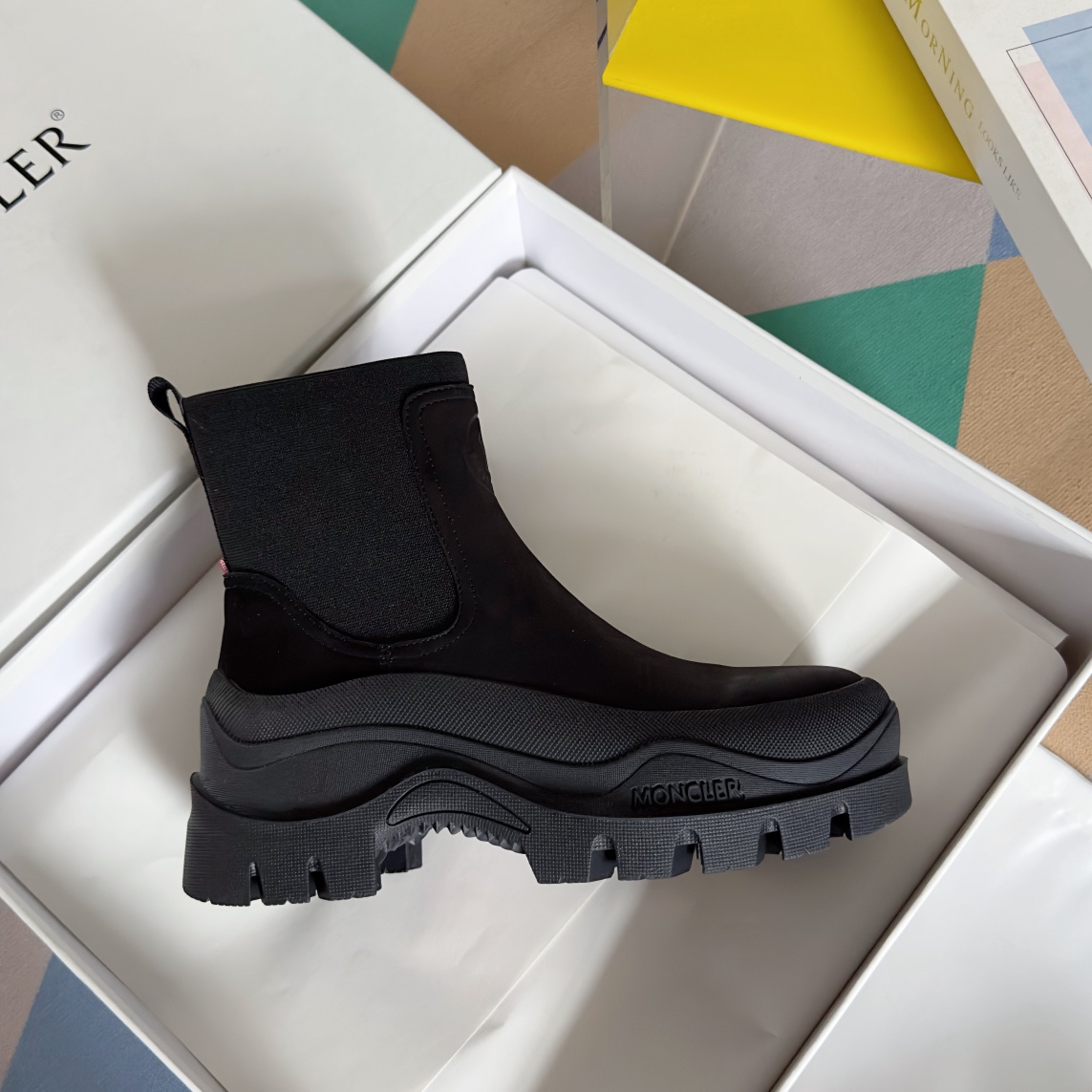 Moncler Male Boots Cow Leather M-l-s