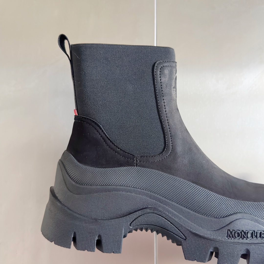 Moncler Male Boots Cow Leather M-l-s