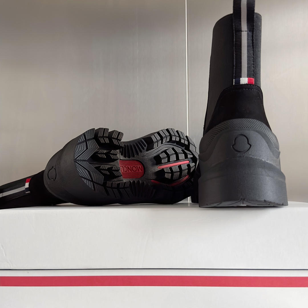 Moncler Male Boots Cow Leather M-l-s