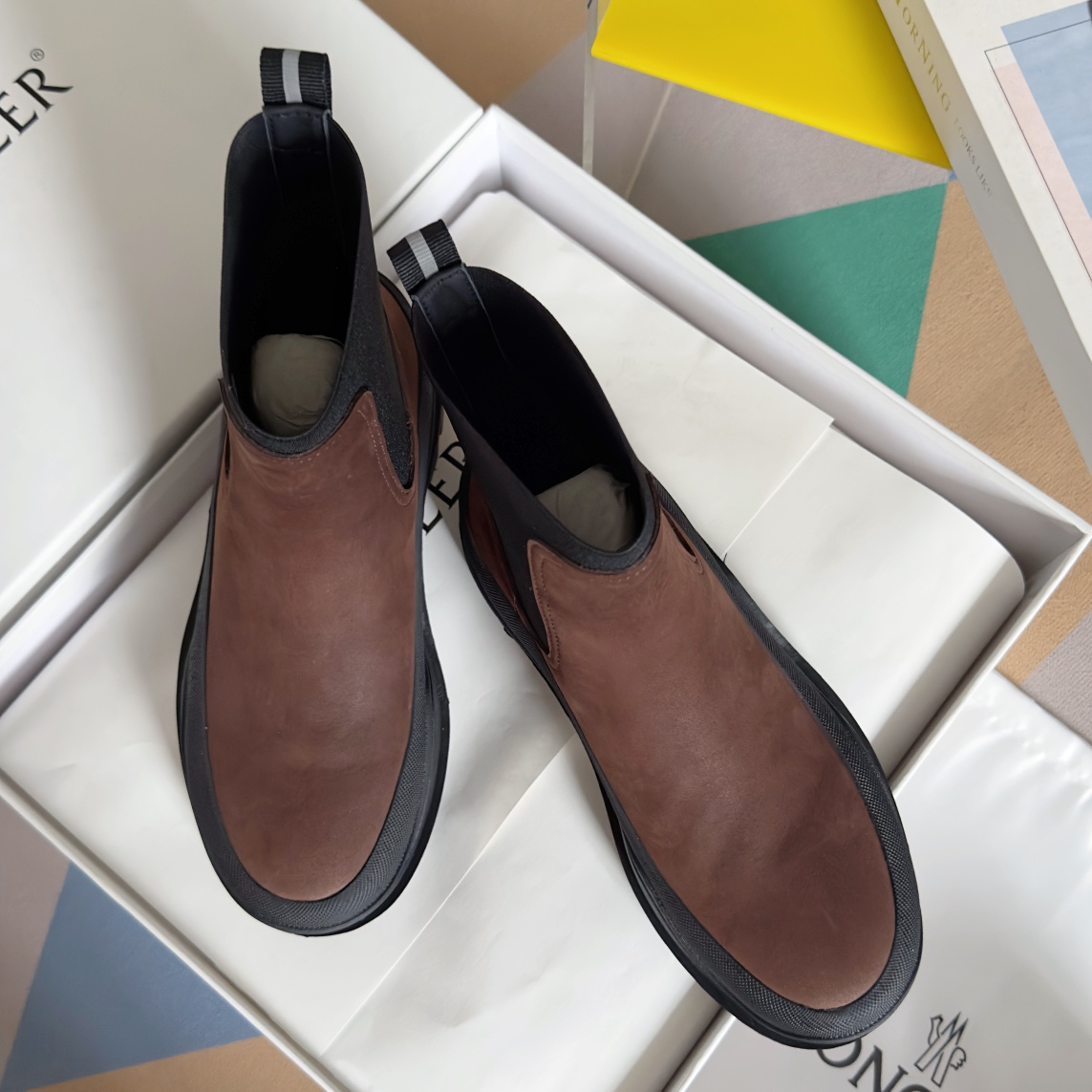 Moncler Male Boots Cow Leather M-l-s