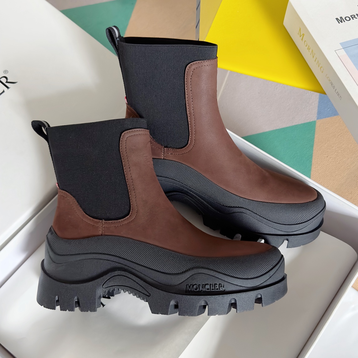 Moncler Male Boots Cow Leather M-l-s