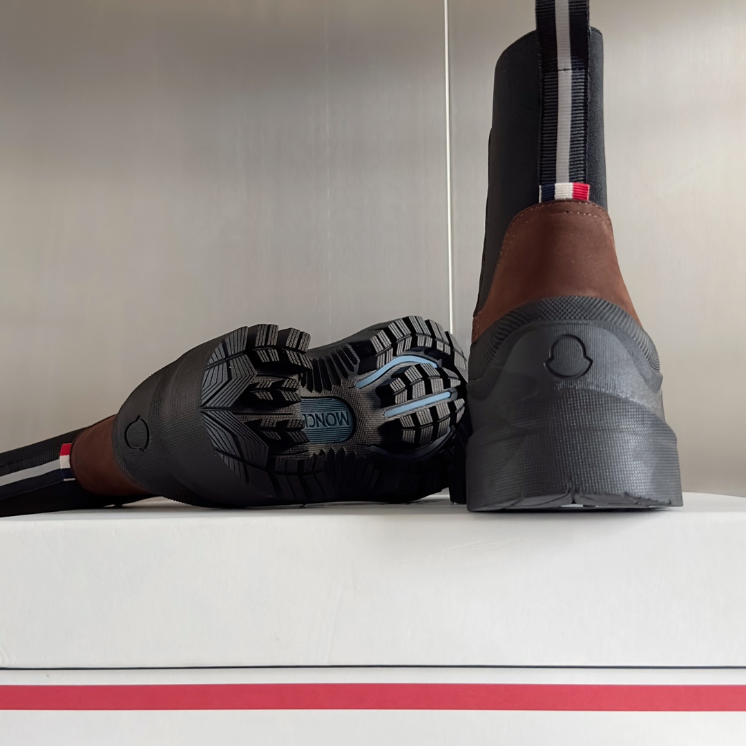 Moncler Male Boots Cow Leather M-l-s