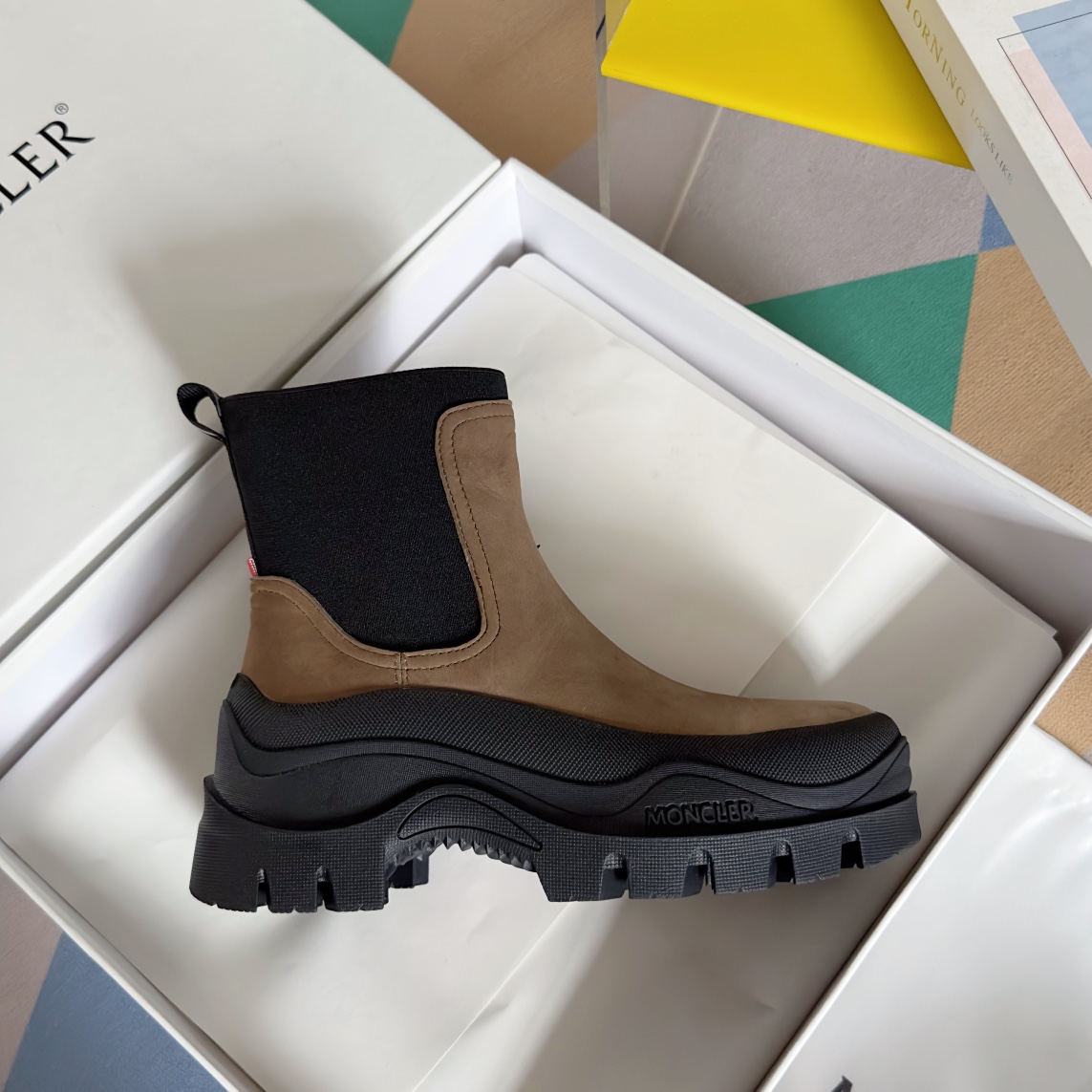 Moncler Male Boots Cow Leather M-l-s