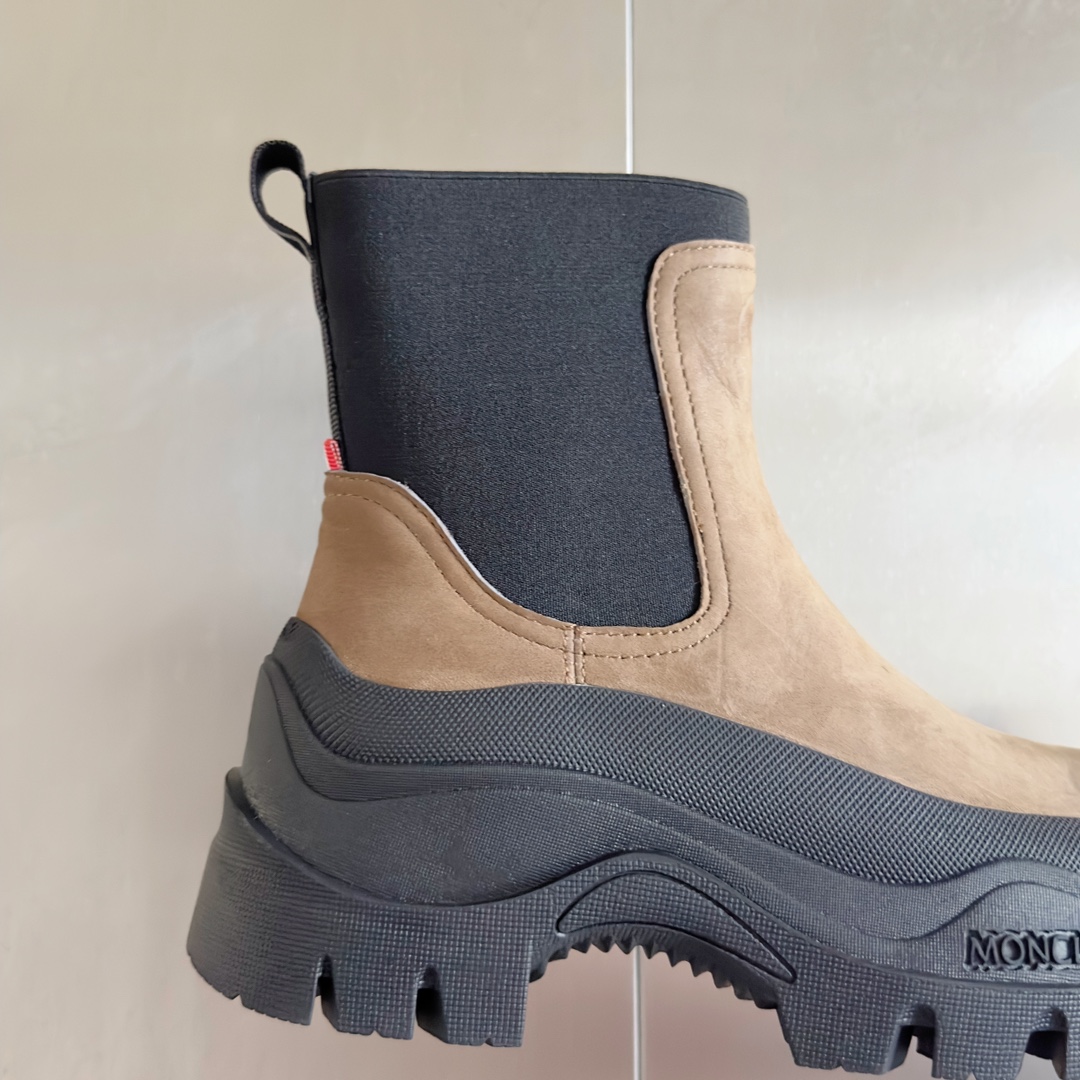 Moncler Male Boots Cow Leather M-l-s