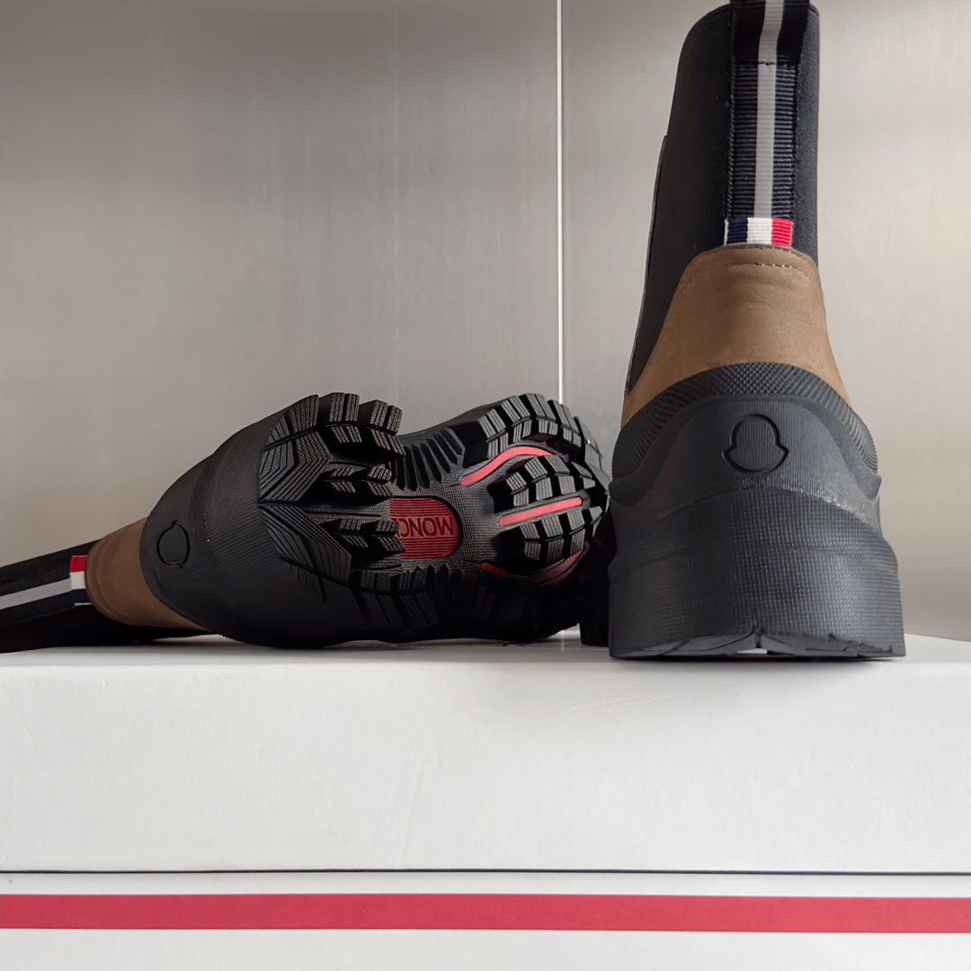 Moncler Male Boots Cow Leather M-l-s