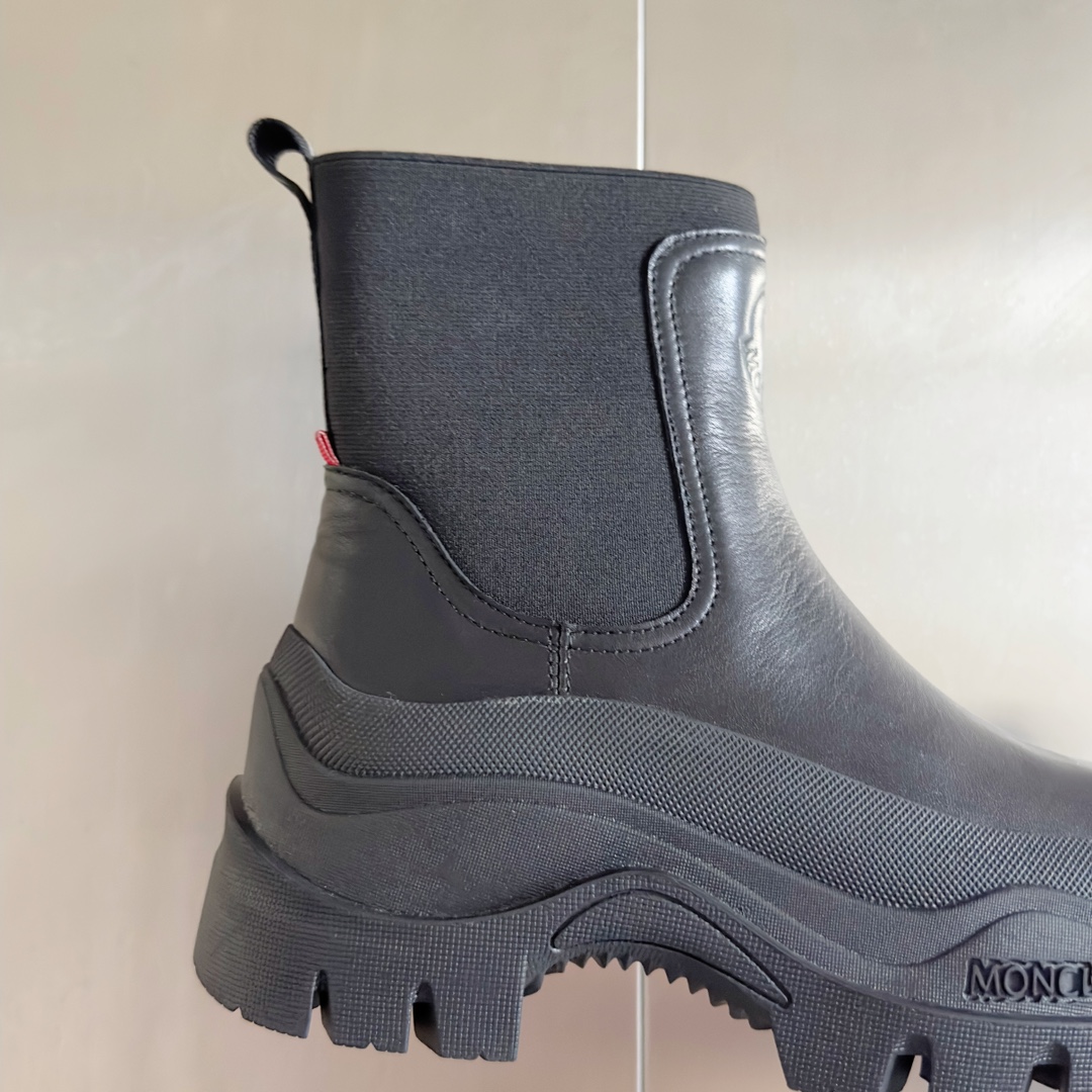 Moncler Male Boots Cow Leather M-l-s