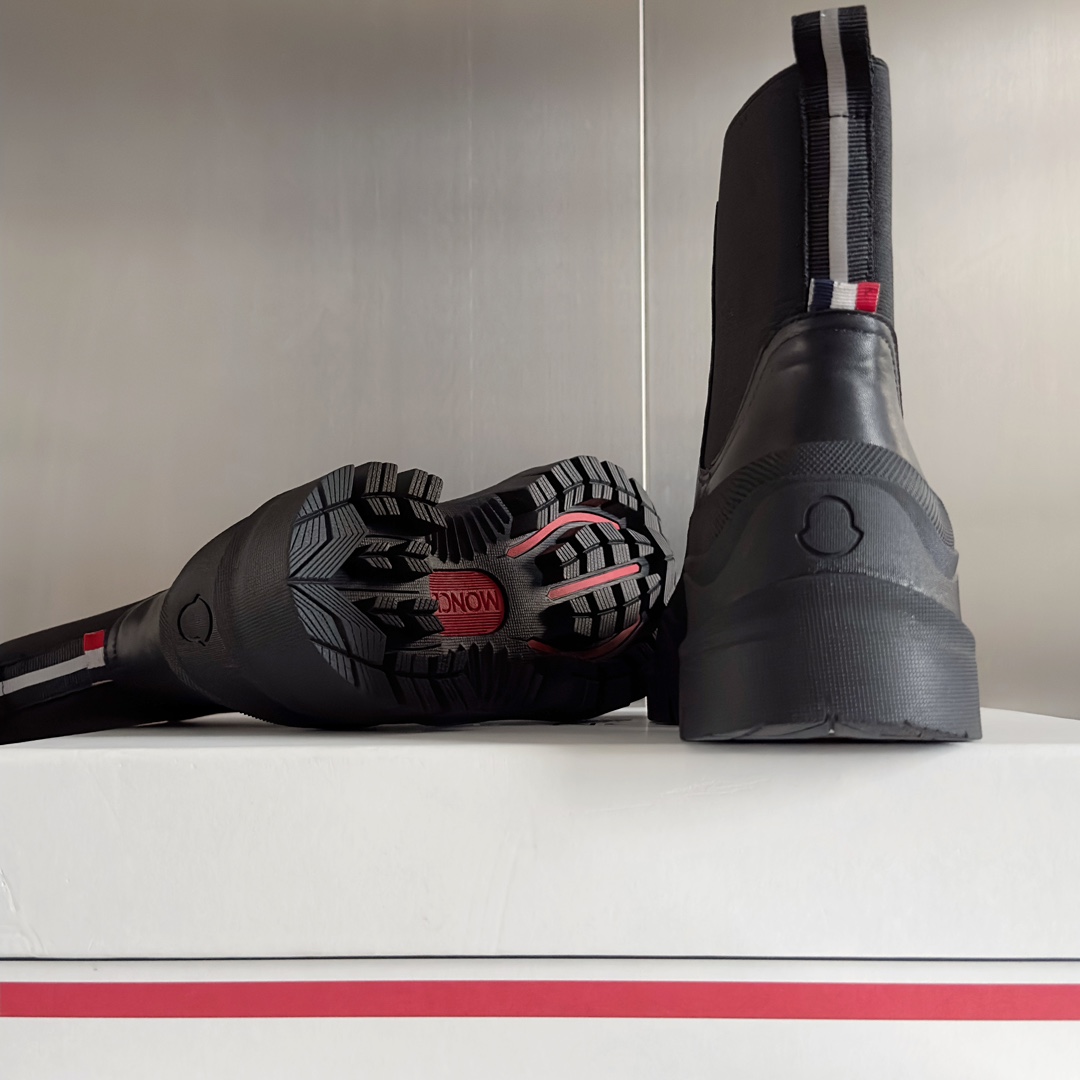 Moncler Male Boots Cow Leather M-l-s