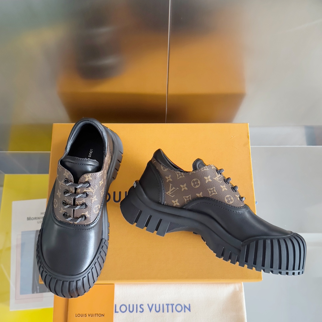 Louis Vuitton Female Leather Shoes Cow Leather M-l-s