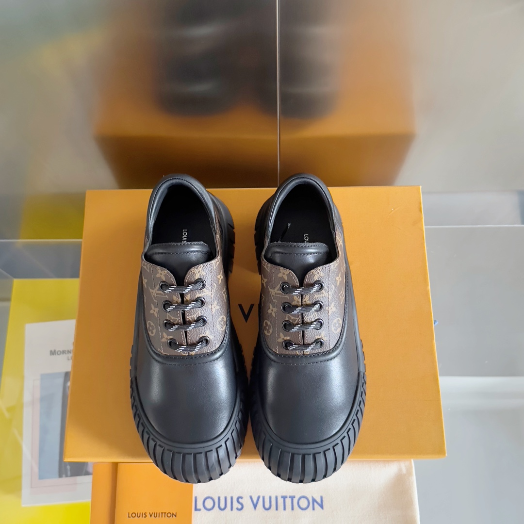 Louis Vuitton Female Leather Shoes Cow Leather M-l-s