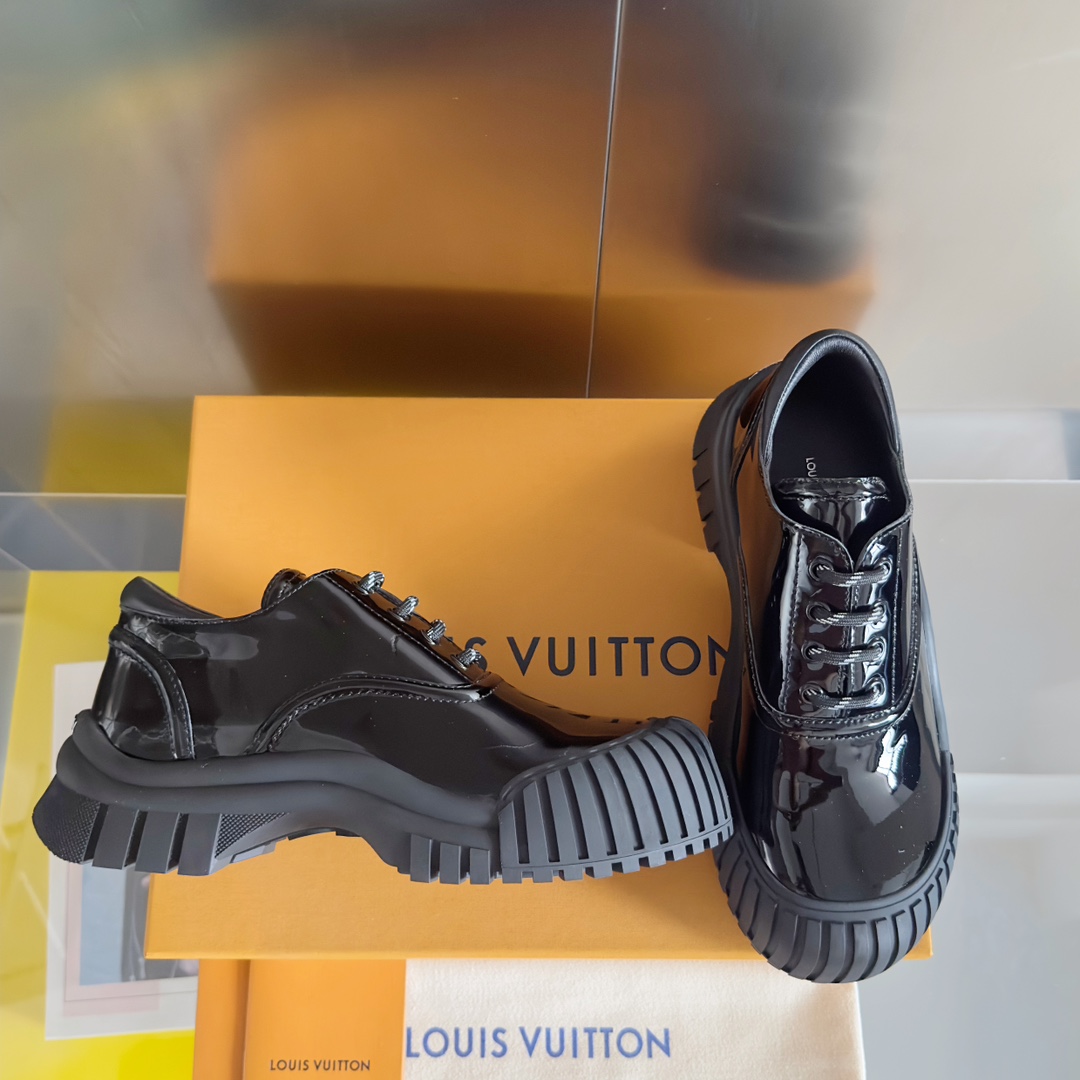 Louis Vuitton Female Leather Shoes Cow Leather M-l-s