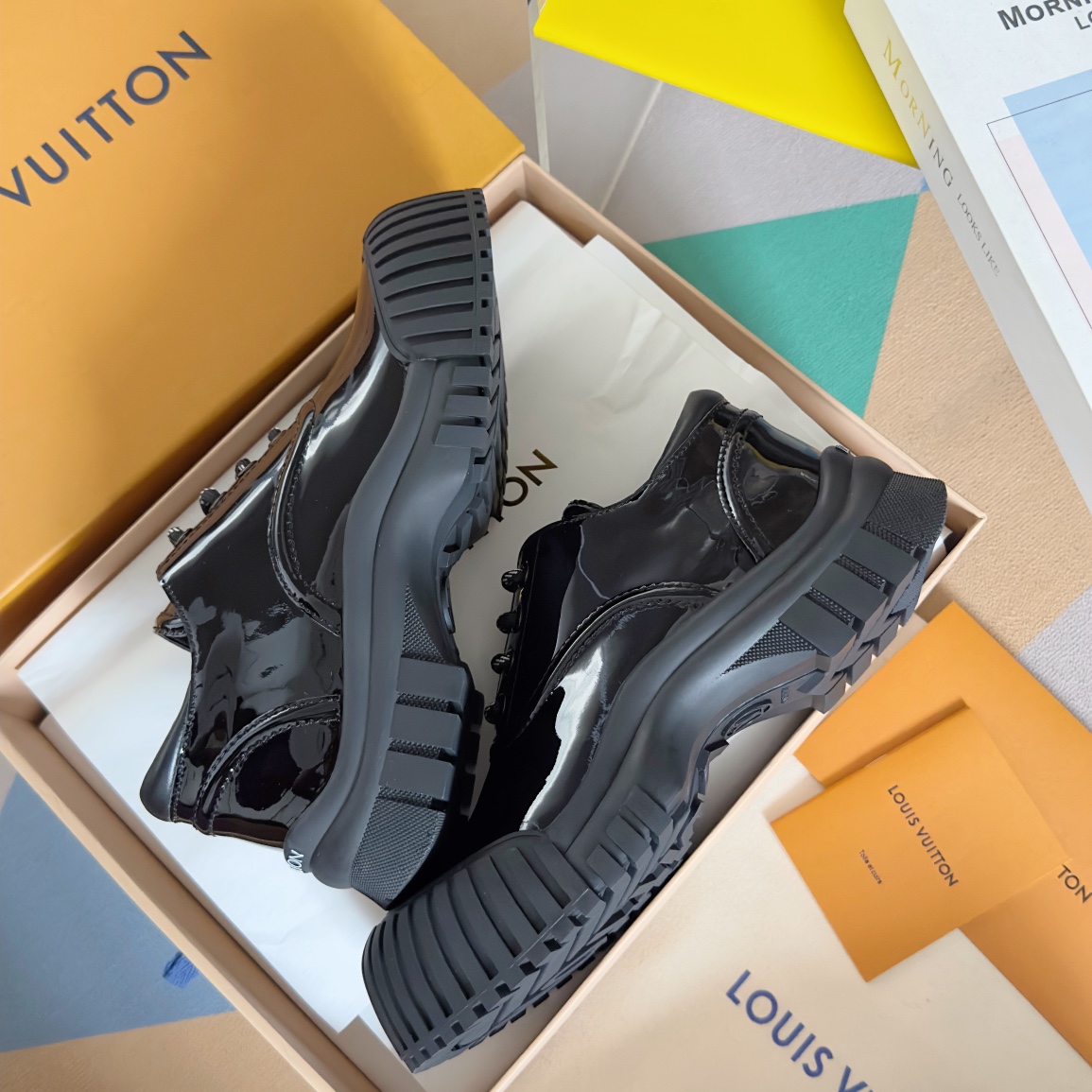 Louis Vuitton Female Leather Shoes Cow Leather M-l-s