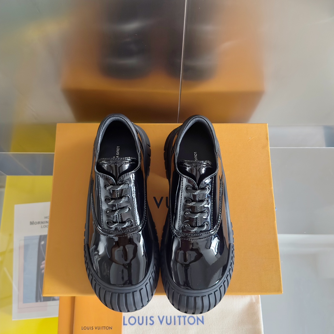 Louis Vuitton Female Leather Shoes Cow Leather M-l-s