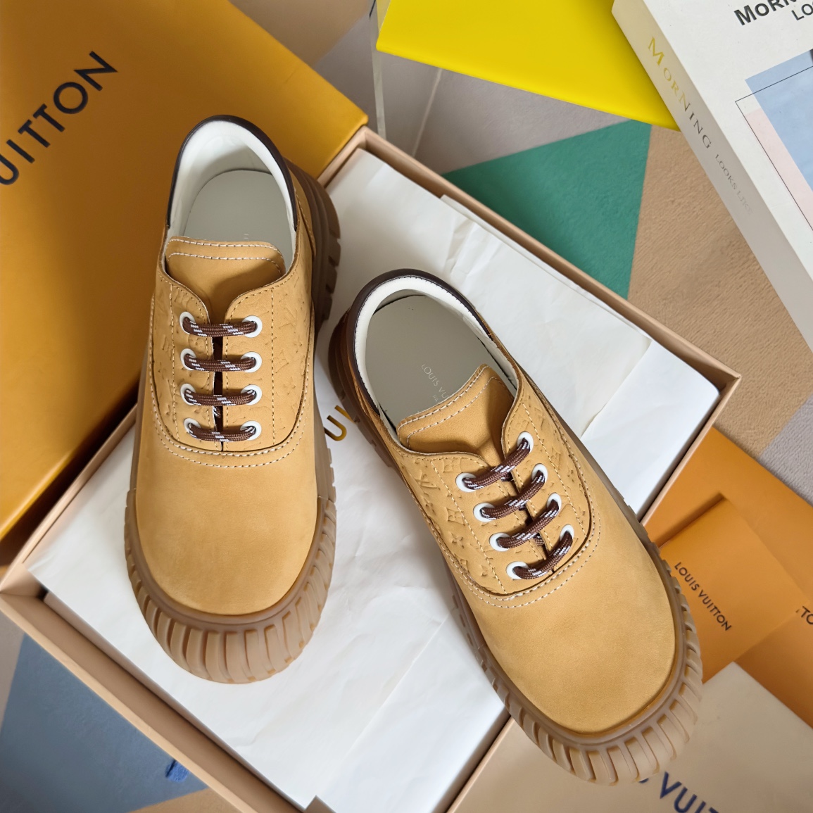 Louis Vuitton Female Leather Shoes Cow Leather M-l-s