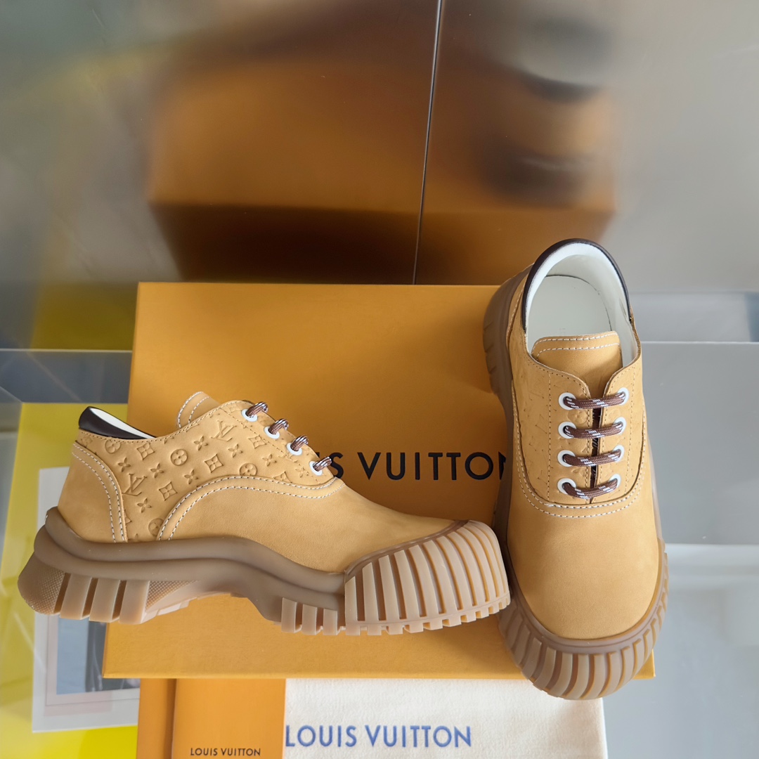 Louis Vuitton Female Leather Shoes Cow Leather M-l-s