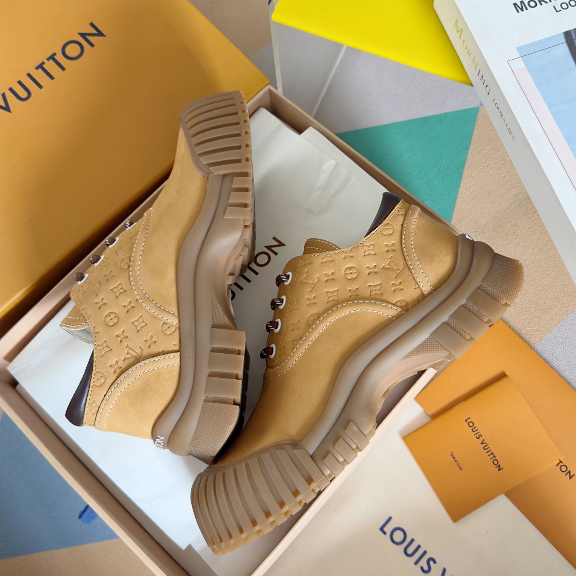 Louis Vuitton Female Leather Shoes Cow Leather M-l-s