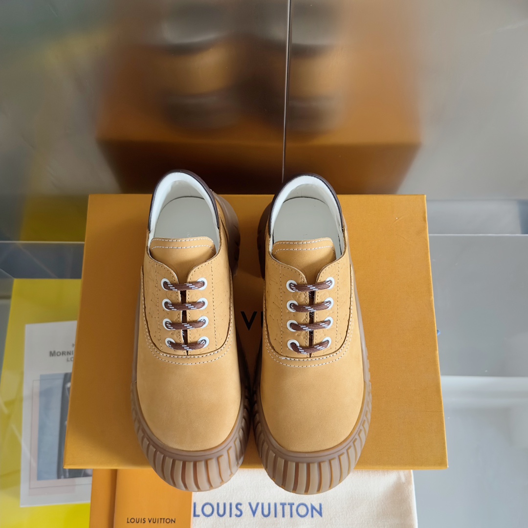 Louis Vuitton Female Leather Shoes Cow Leather M-l-s