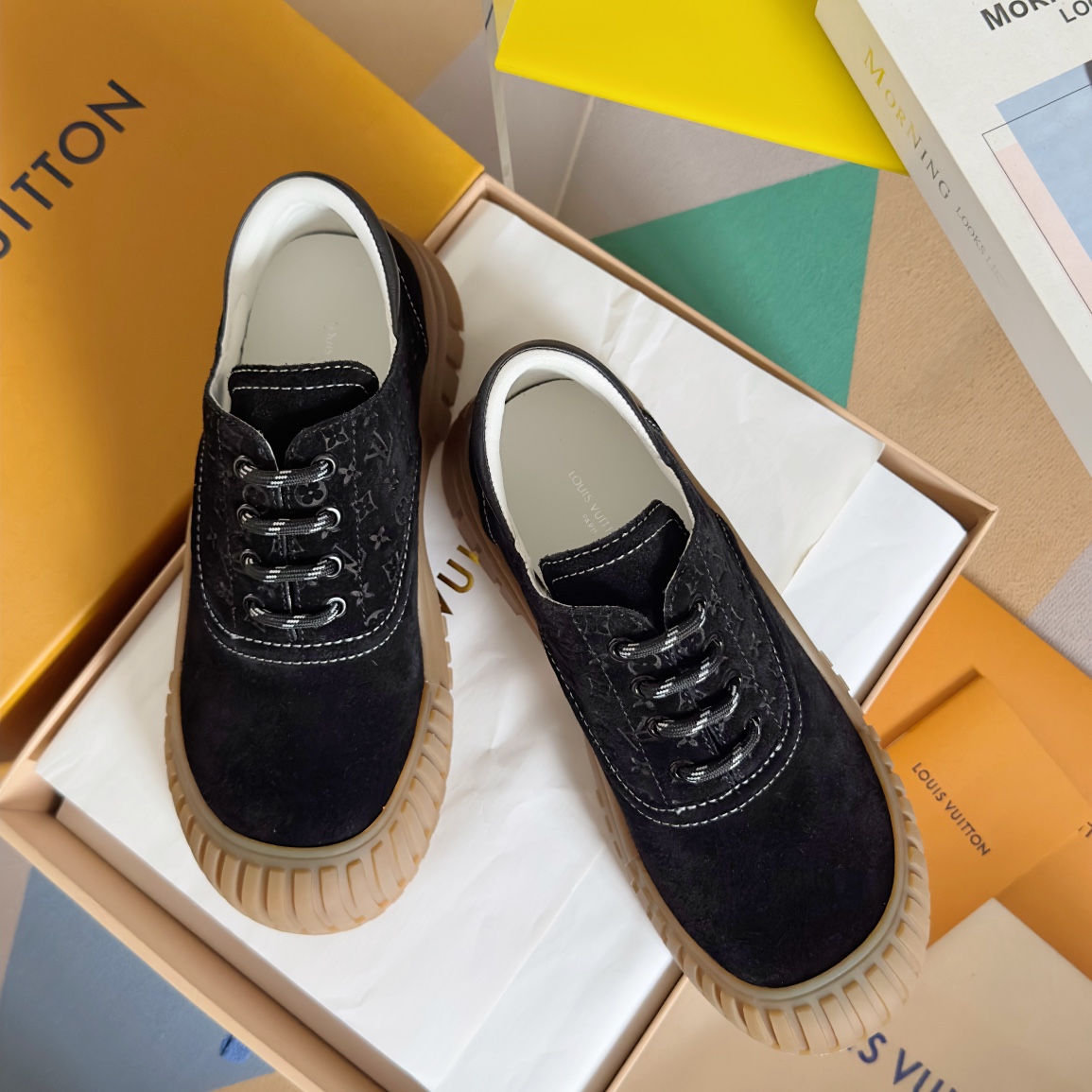 Louis Vuitton Female Leather Shoes Cow Leather M-l-s