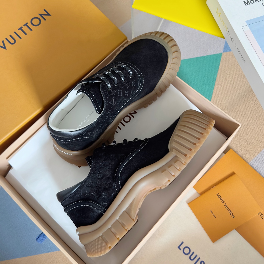 Louis Vuitton Female Leather Shoes Cow Leather M-l-s