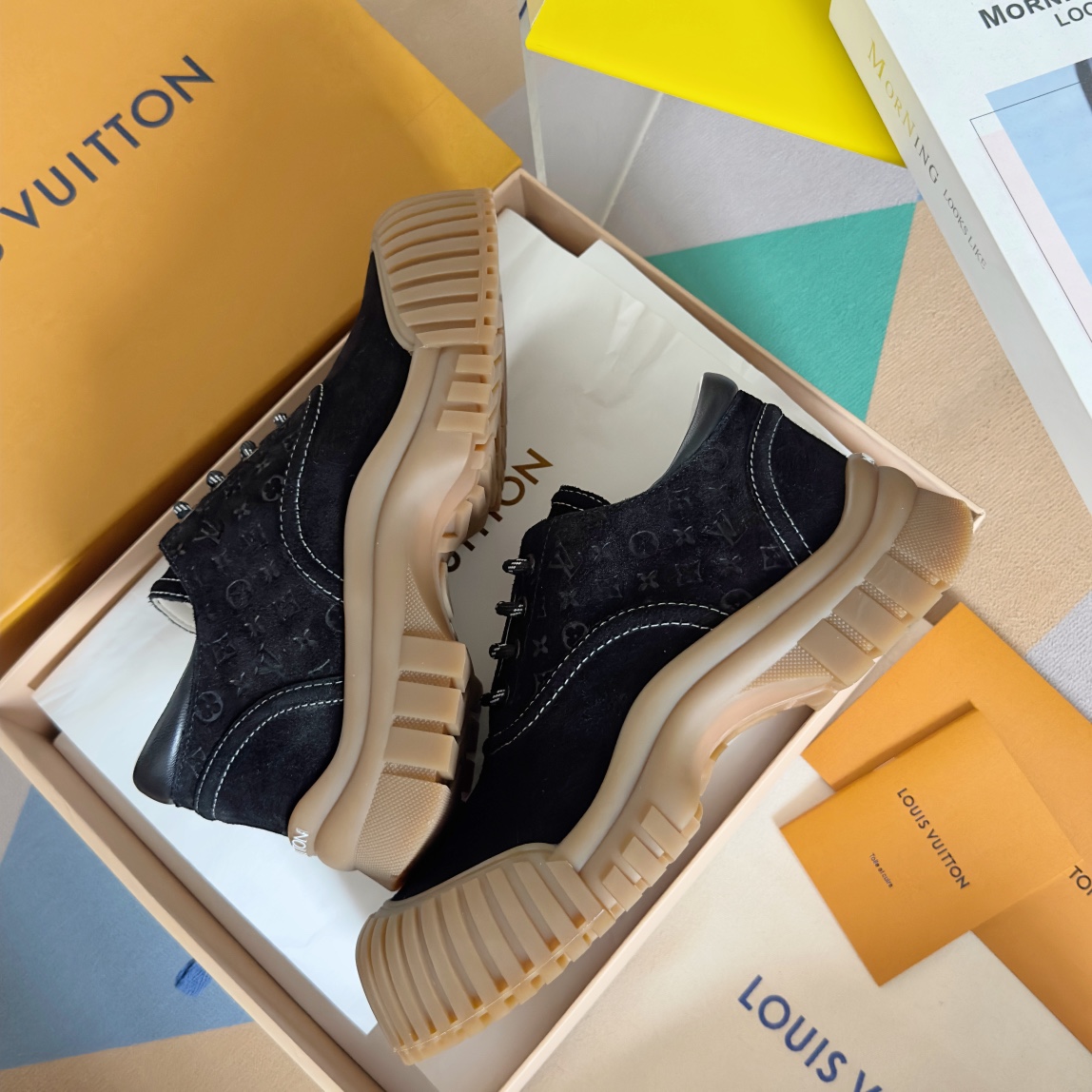 Louis Vuitton Female Leather Shoes Cow Leather M-l-s