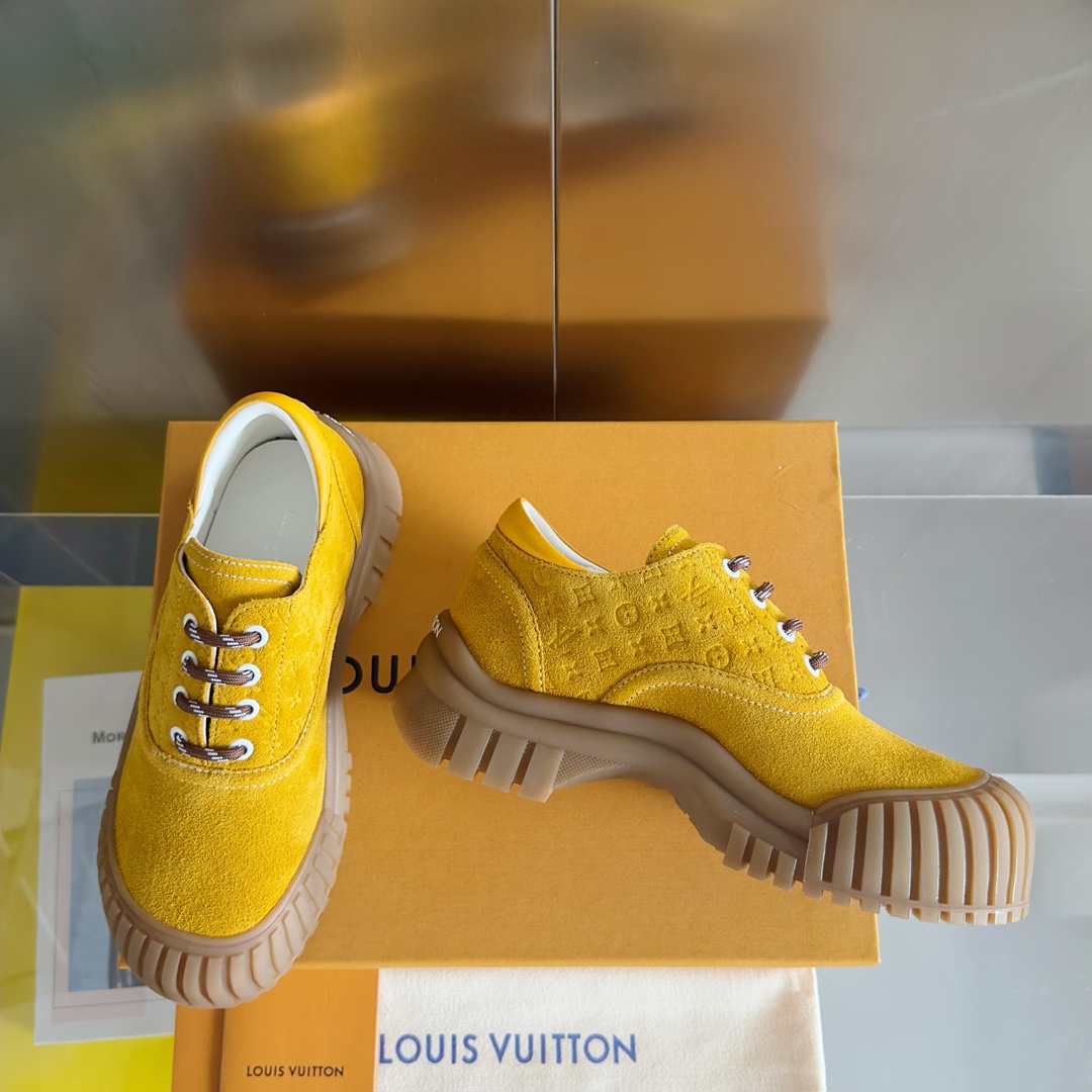 Louis Vuitton Female Leather Shoes Cow Leather M-l-s