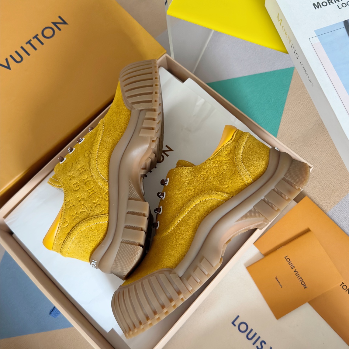 Louis Vuitton Female Leather Shoes Cow Leather M-l-s