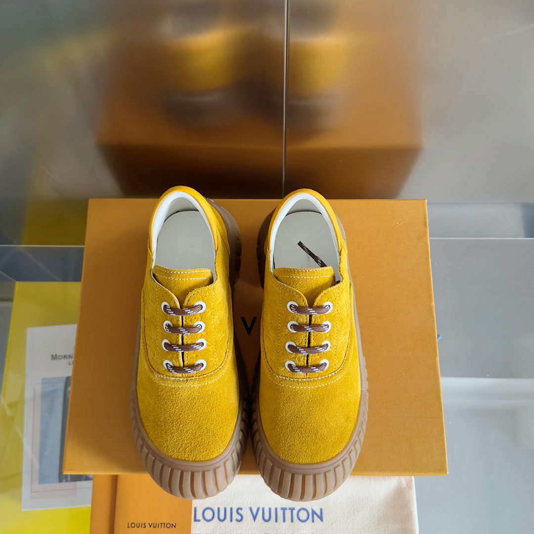 Louis Vuitton Female Leather Shoes Cow Leather M-l-s